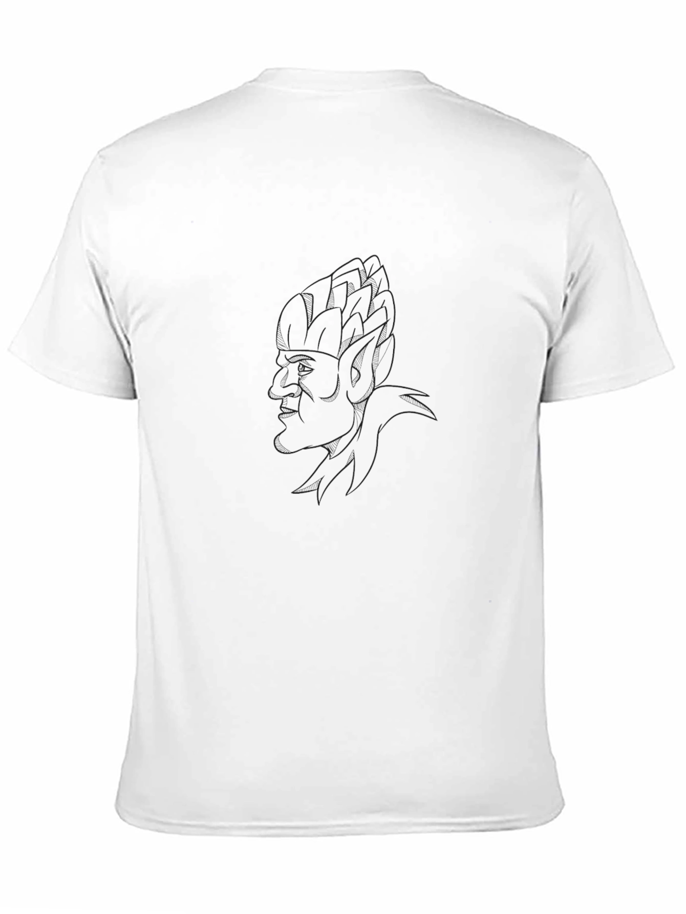 Mens Black T-Shirt with Faint Graphic