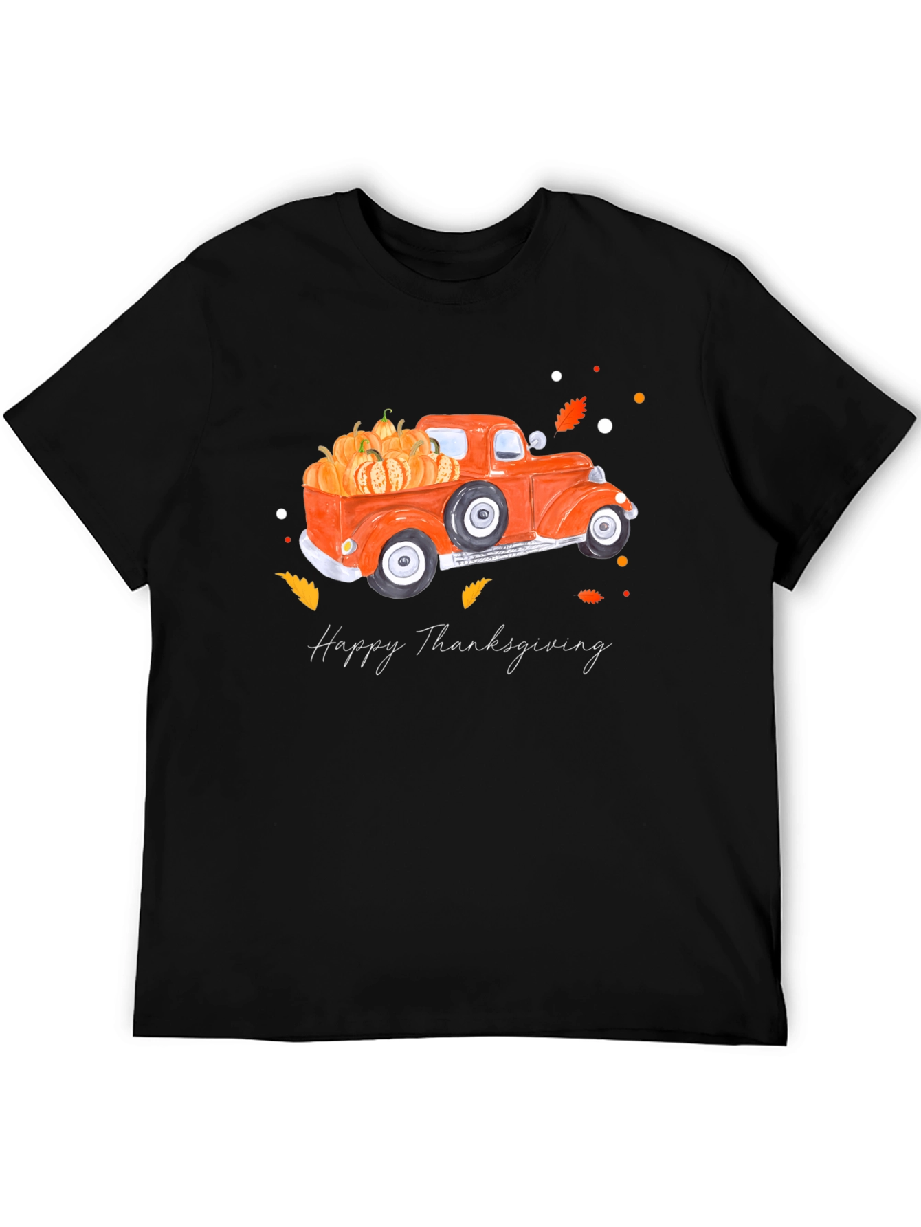 Thanksgiving Truck T-Shirt: Harvest Season Style