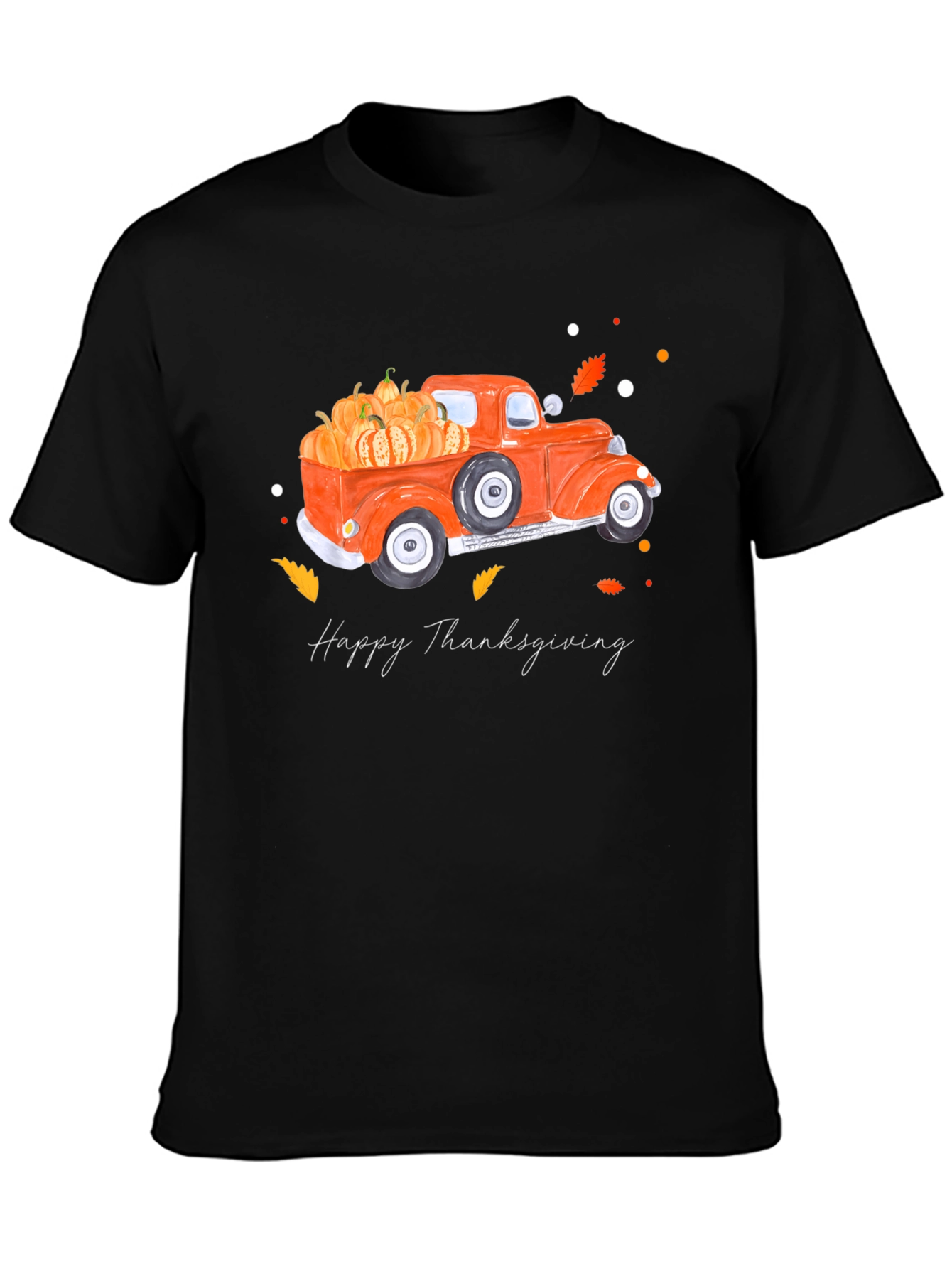 Thanksgiving Truck T-Shirt: Harvest Season Style