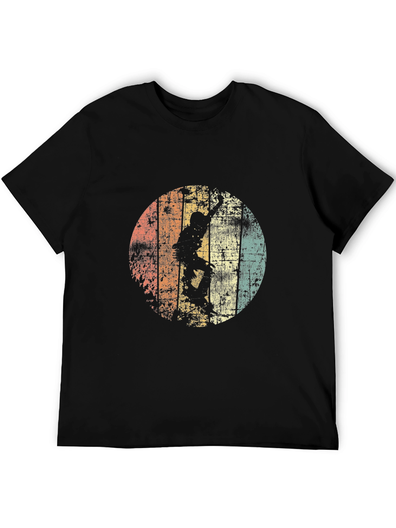 Retro Climber Graphic Tee - Black