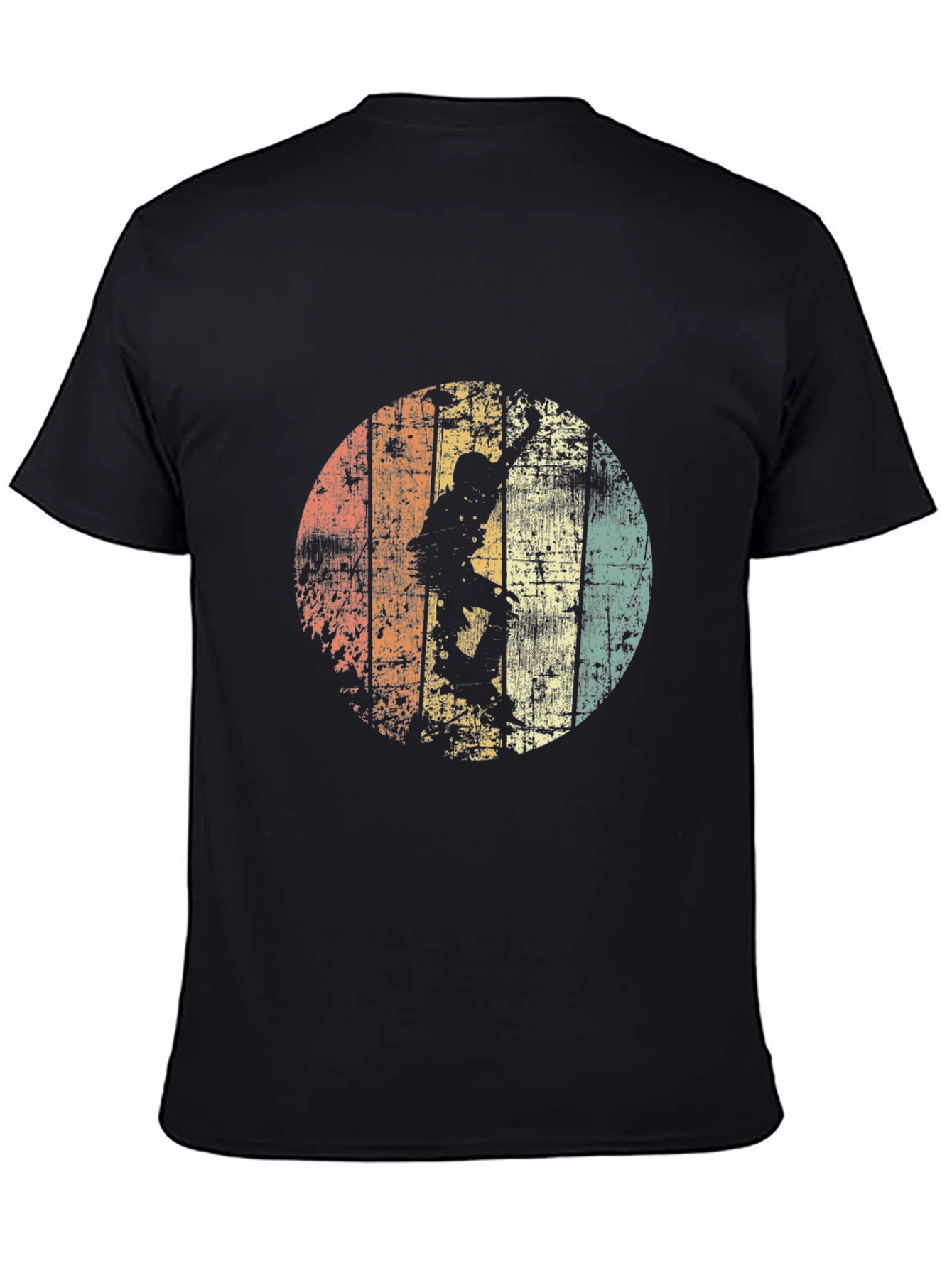 Retro Climber Graphic Tee - Black