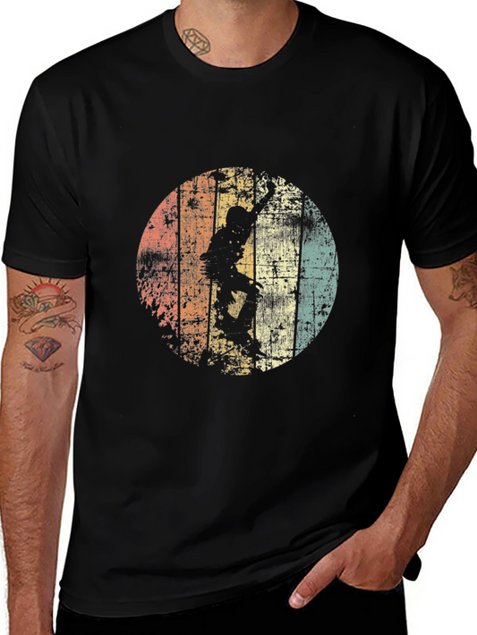 Retro Climber Graphic Tee - Black