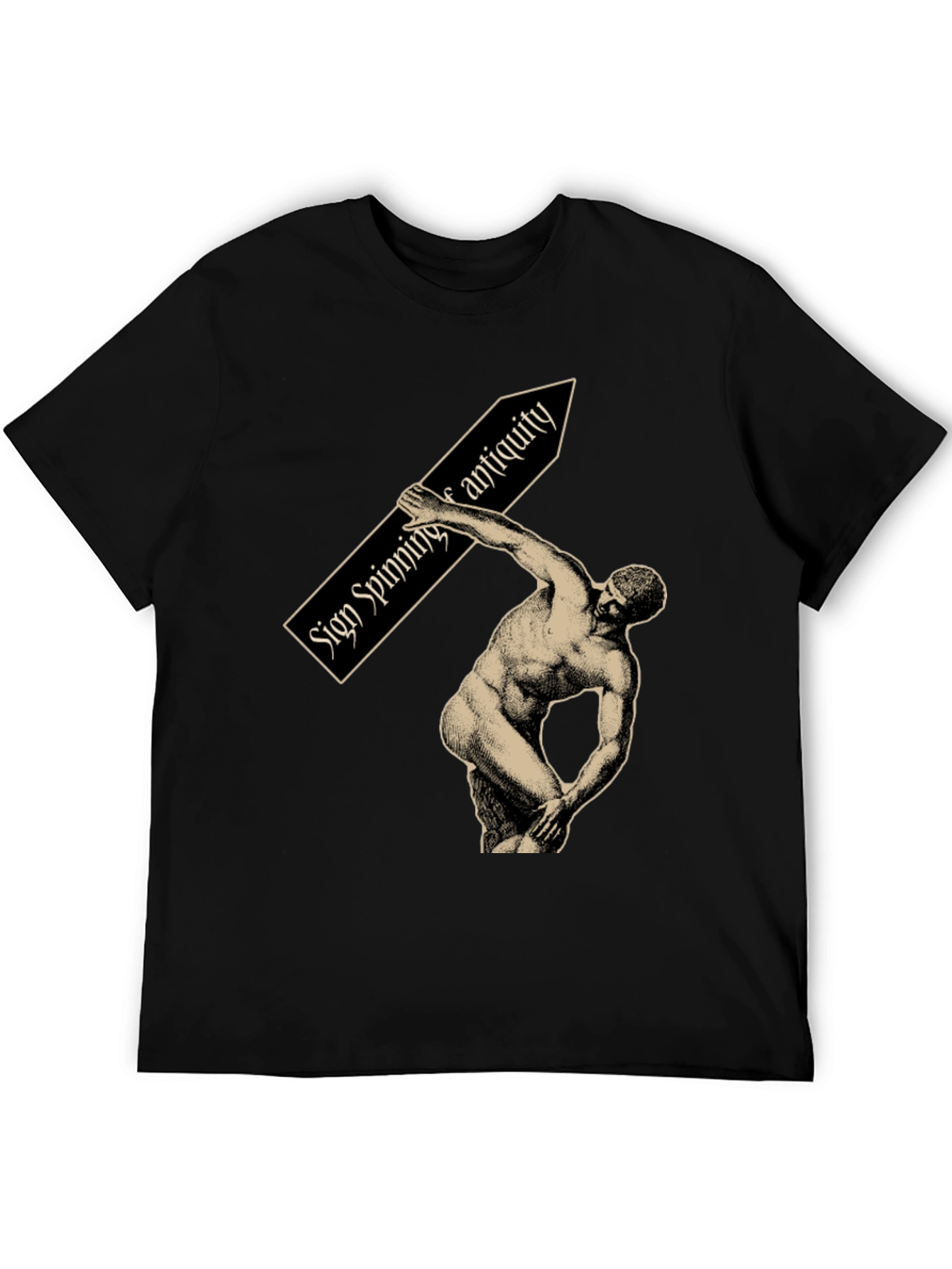Sign Spinning Antiquity Graphic Tee - Black