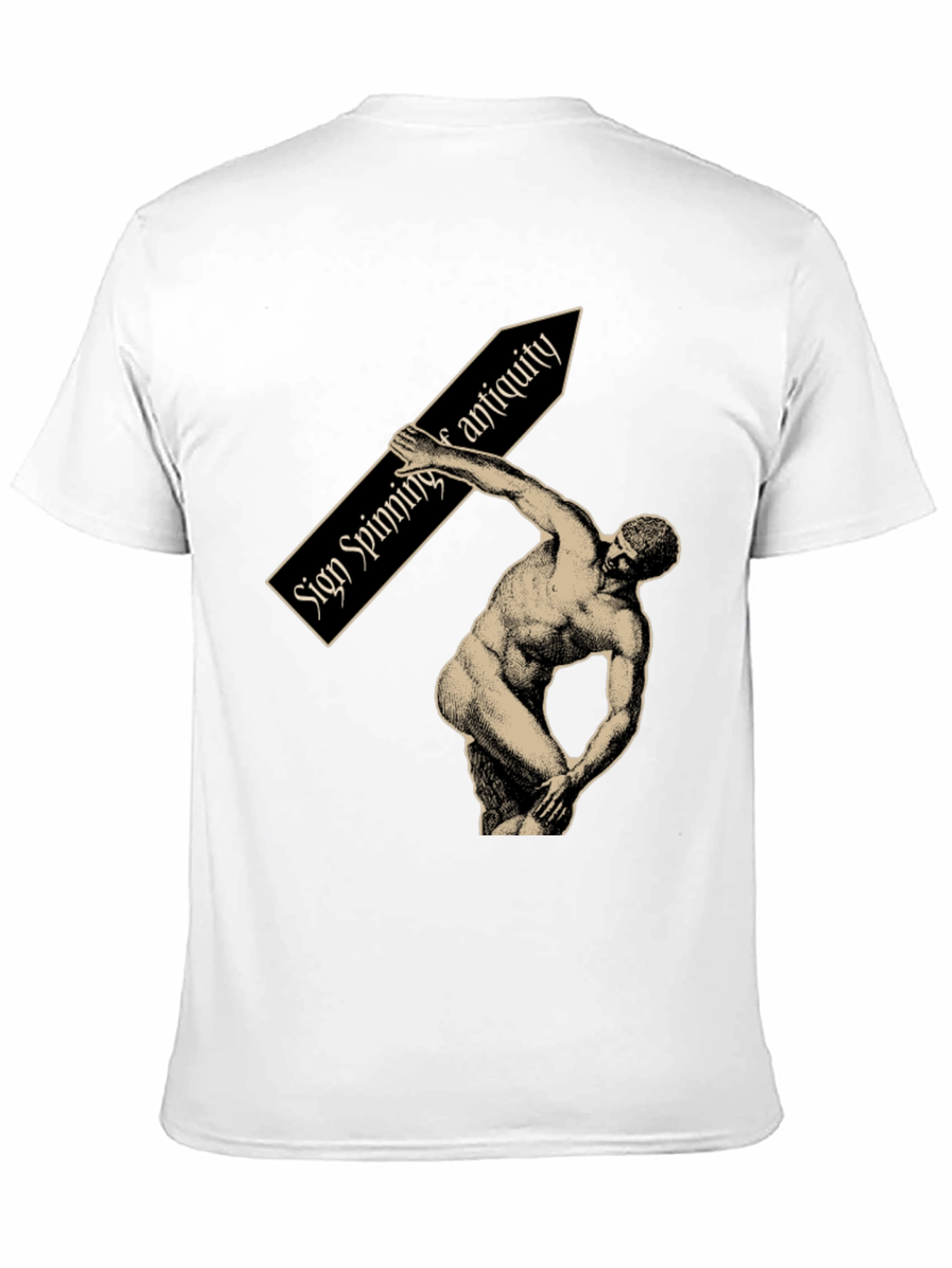 Sign Spinning Antiquity Graphic Tee - Black