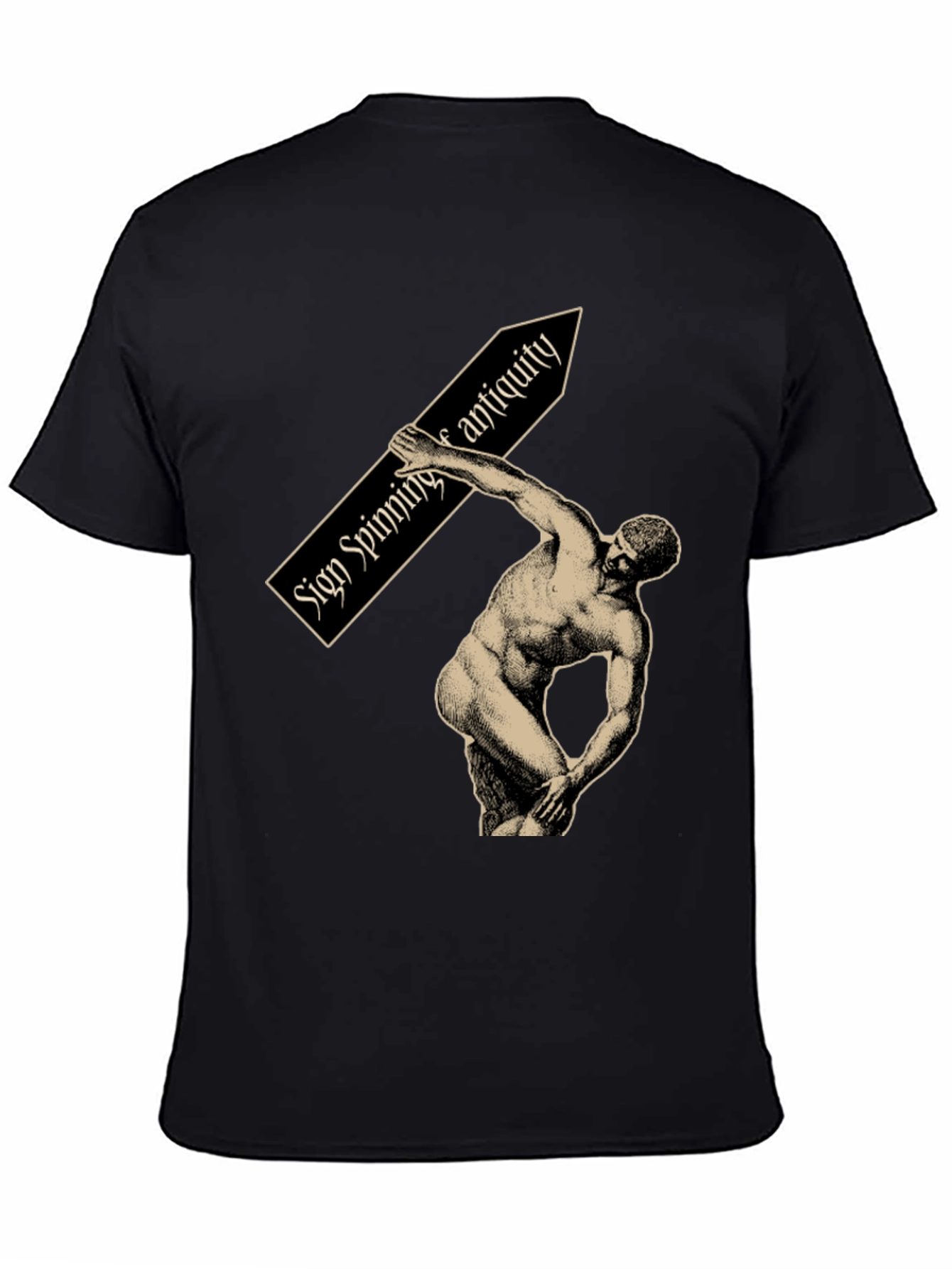 Sign Spinning Antiquity Graphic Tee - Black