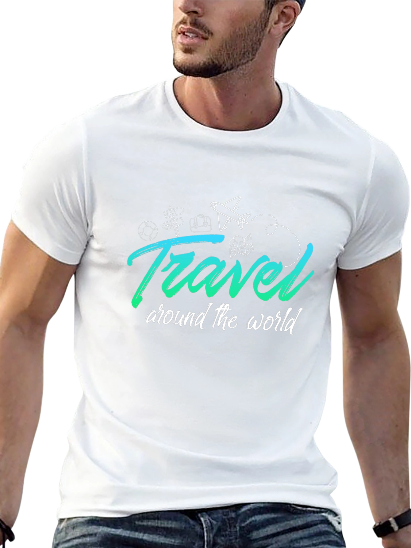 Travel Around The World Graphic T-Shirt