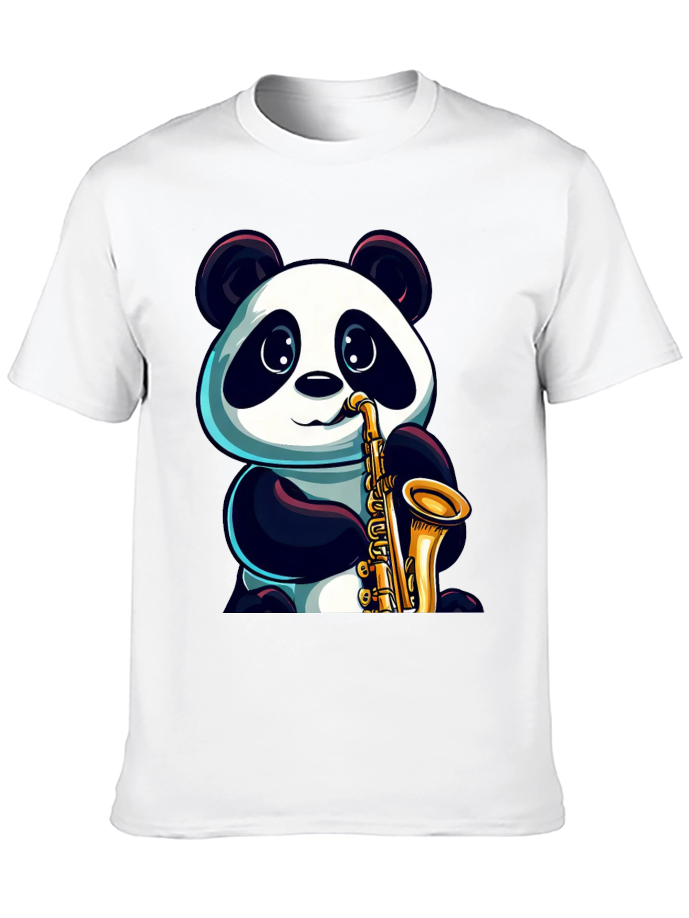 Panda Saxophone T-Shirt - Cool Graphic Tee