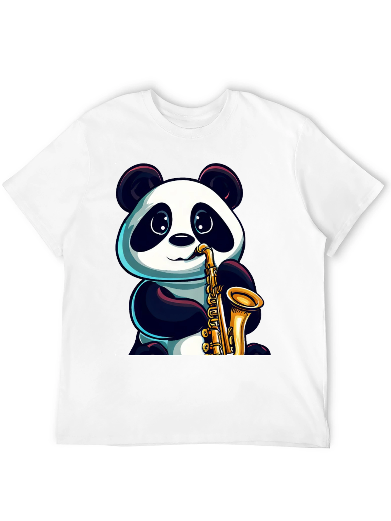 Panda Saxophone T-Shirt - Cool Graphic Tee
