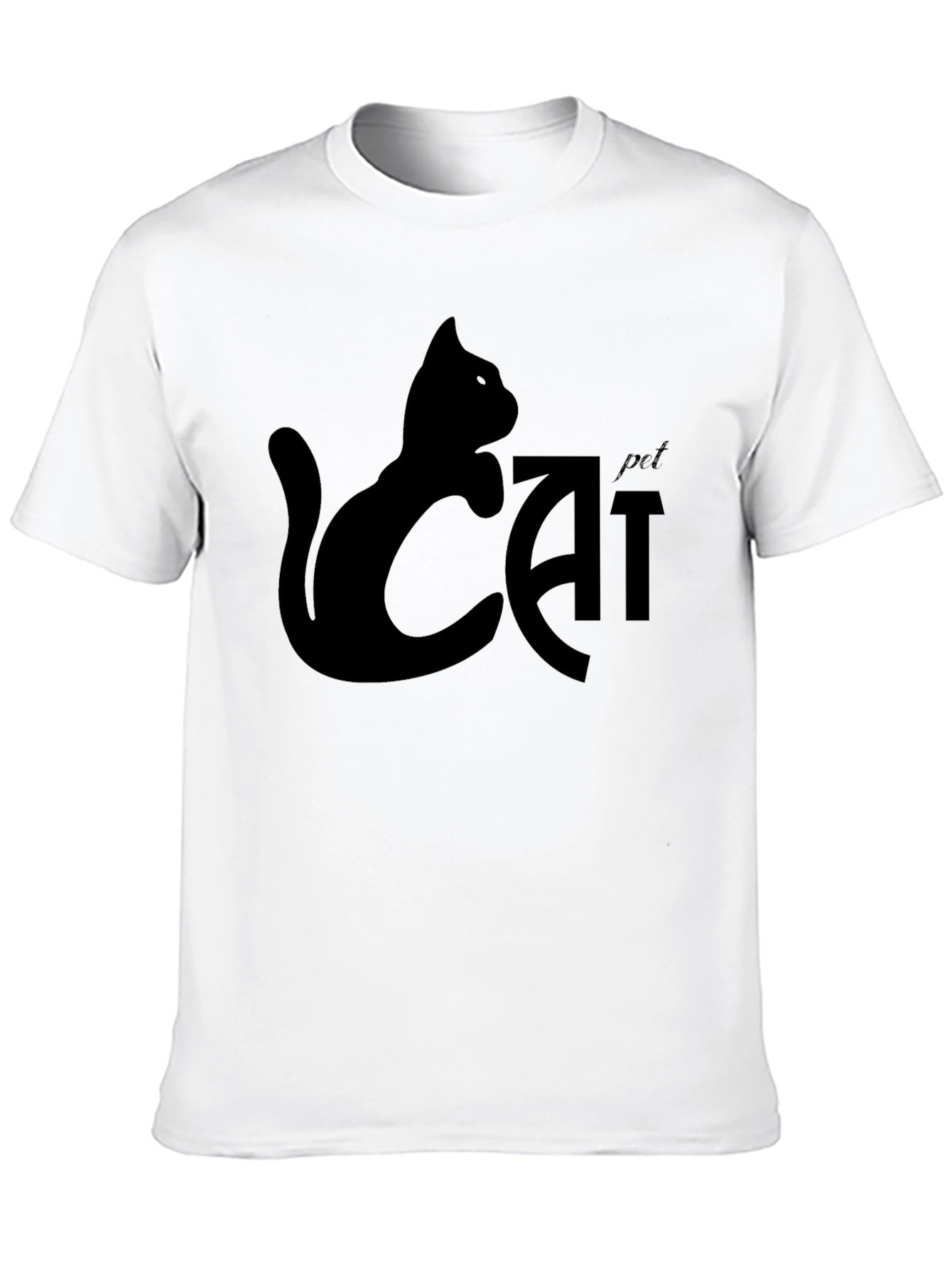Cool Cat Pet T-Shirt - Black Tee