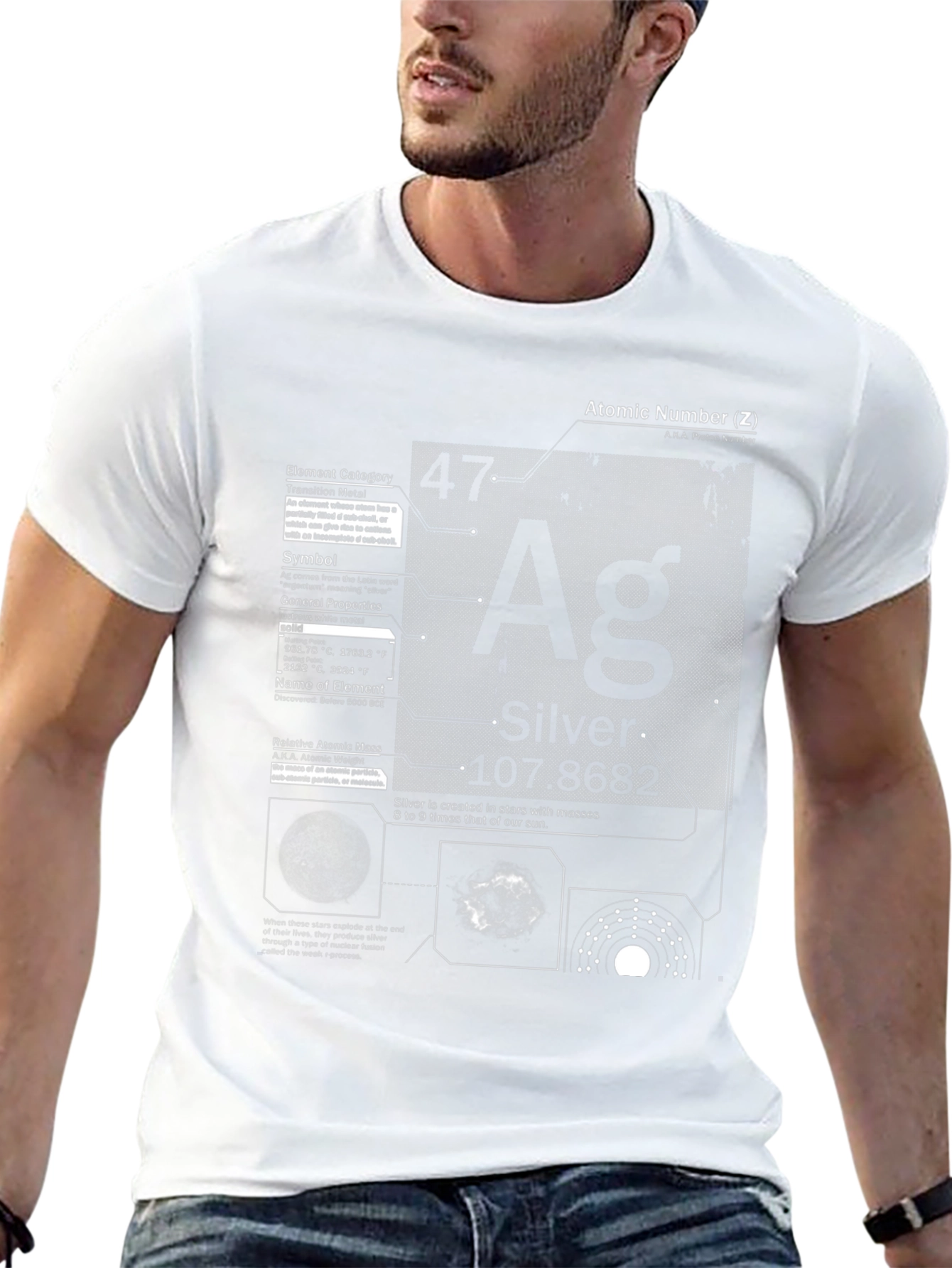Silver Element Periodic Table T-Shirt