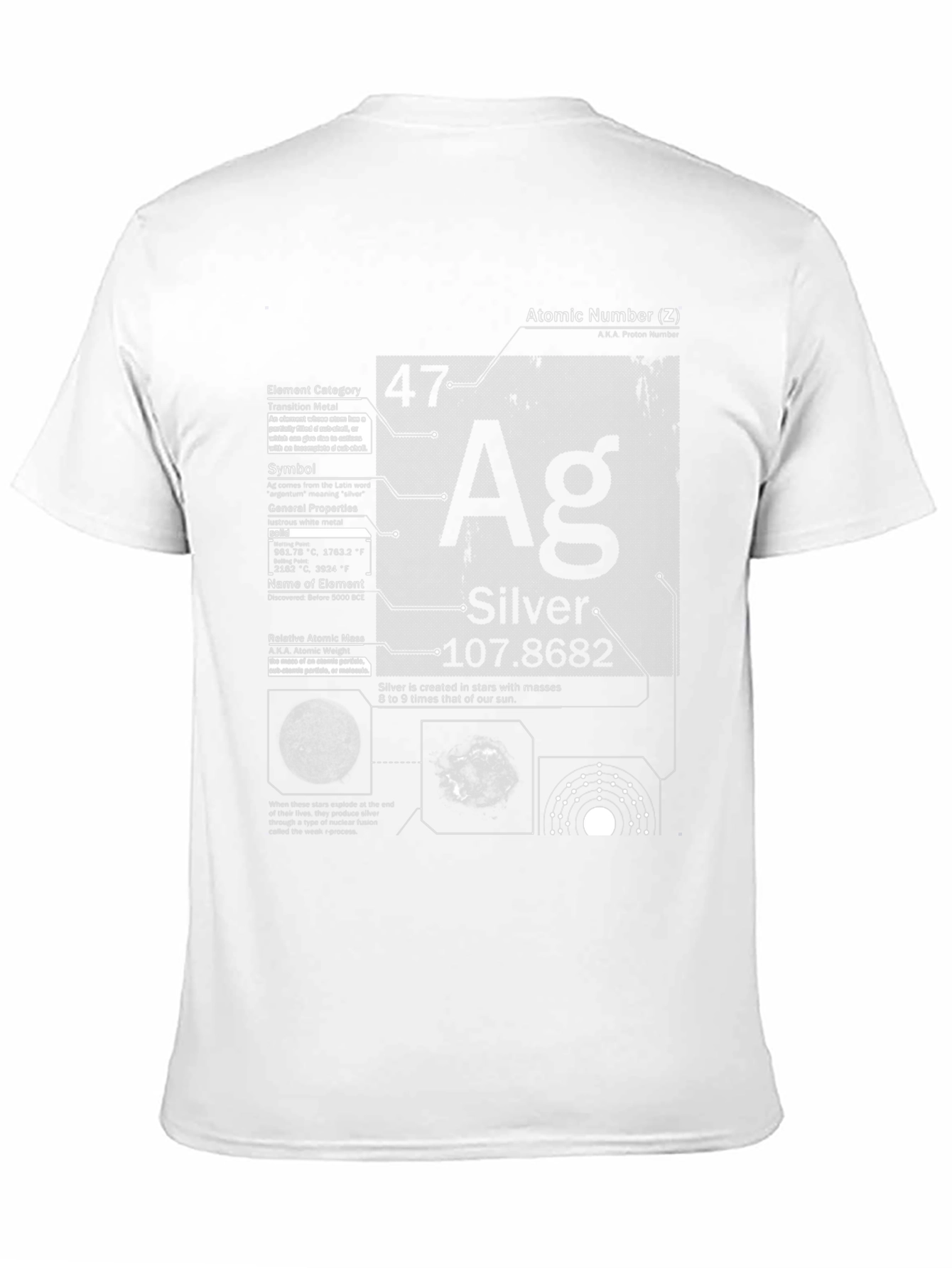 Silver Element Periodic Table T-Shirt