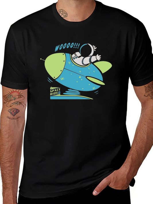 Space Ride Graphic T-Shirt - Black