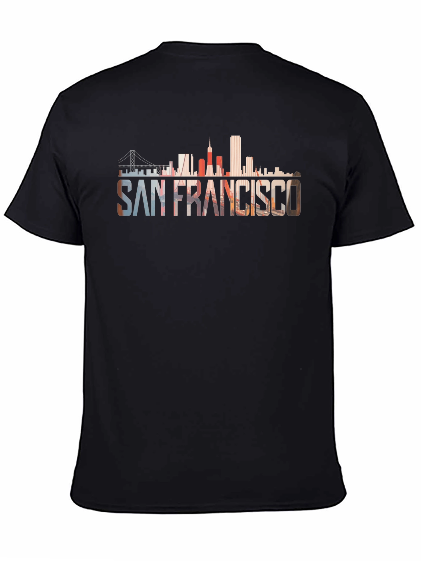 San Francisco Skyline Graphic Black T-Shirt