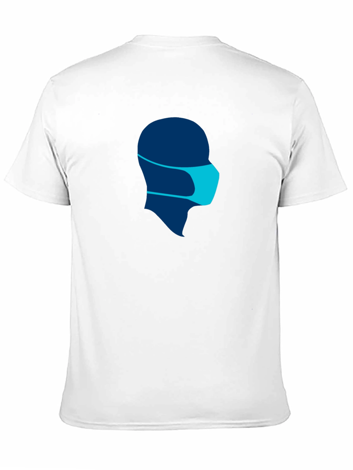 Masked Silhouette Tee - Modern Graphic Print Shirt