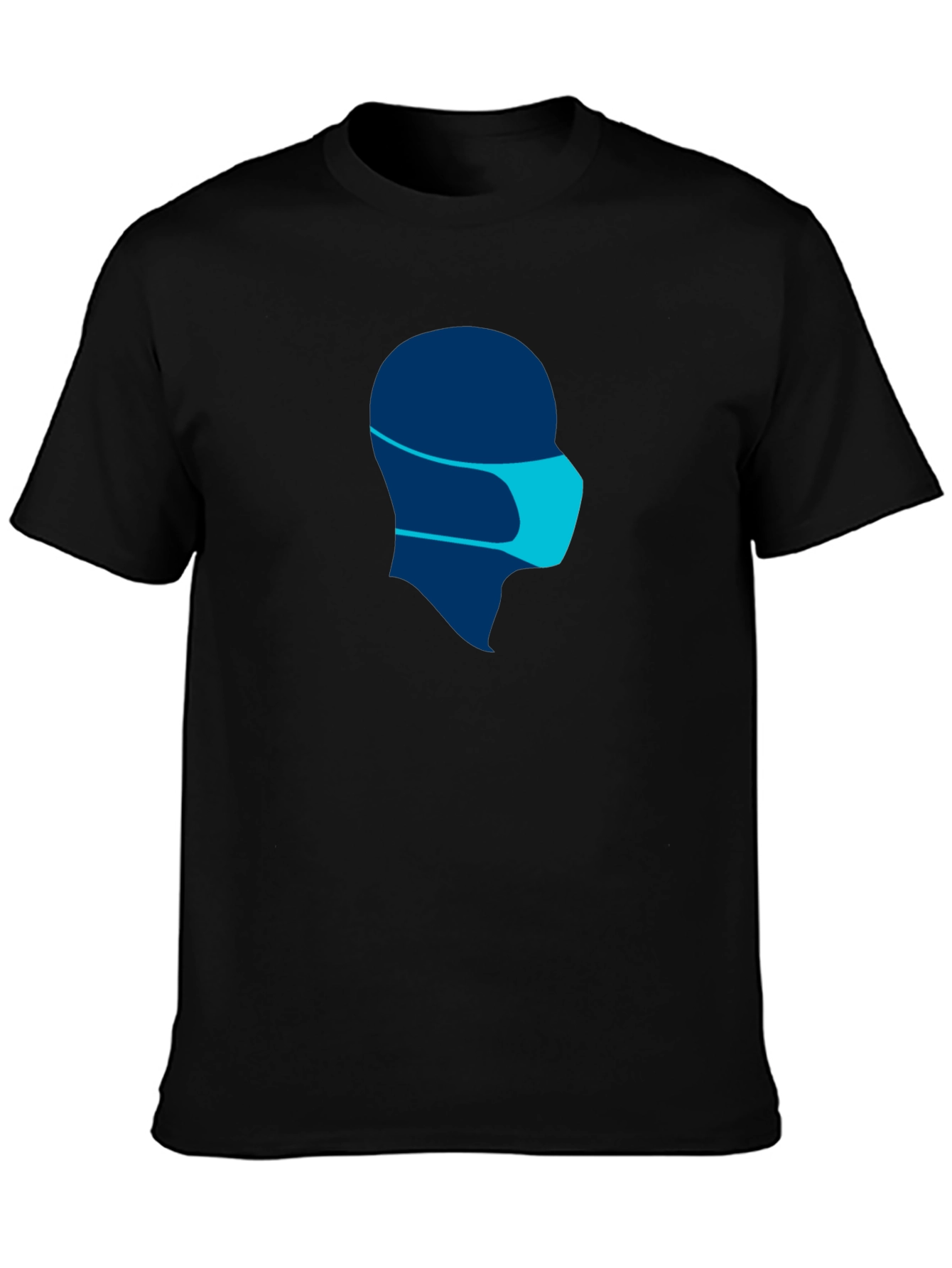 Masked Silhouette Tee - Modern Graphic Print Shirt