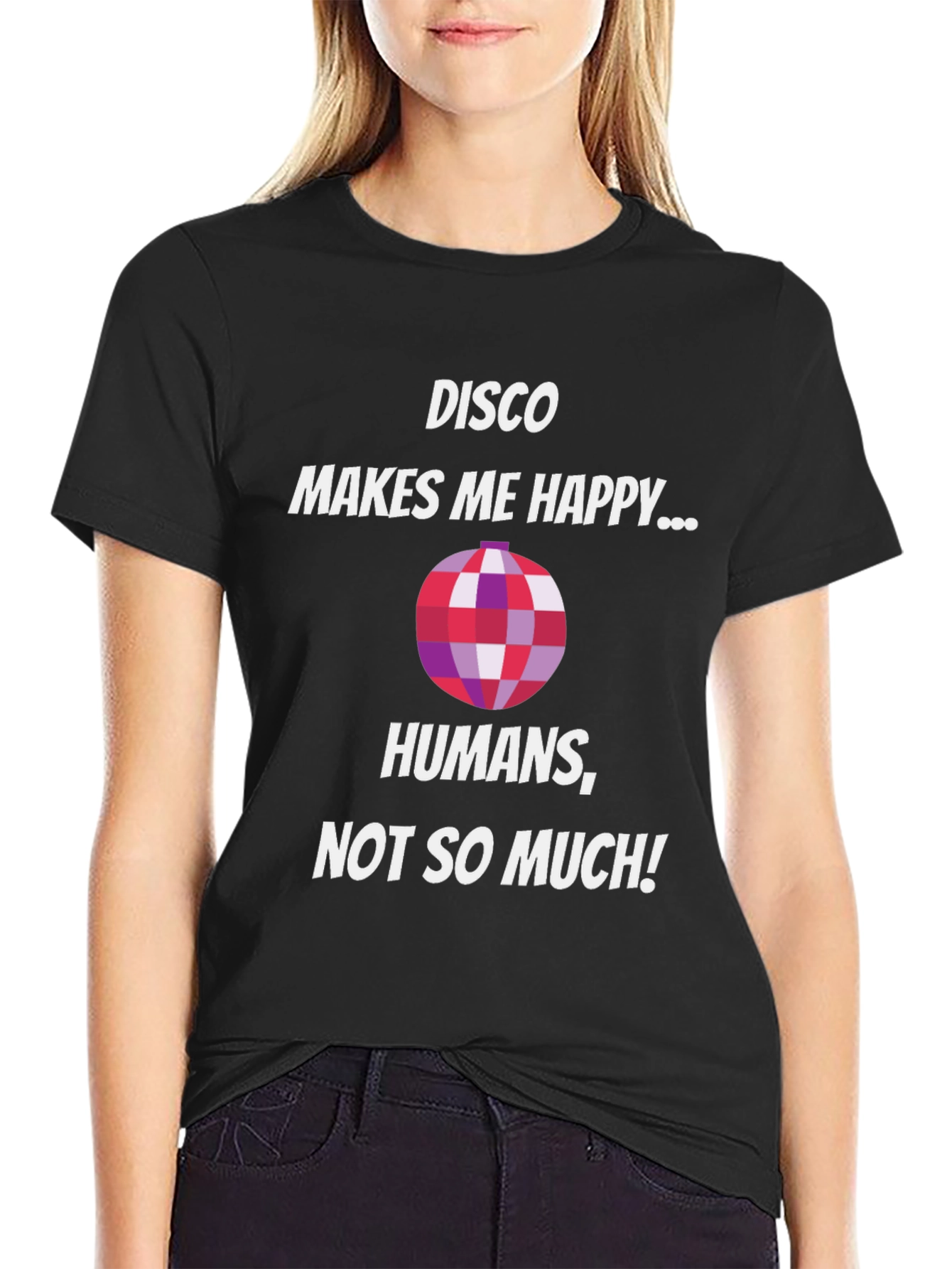 Disco Makes Me Happy Funny T-Shirt