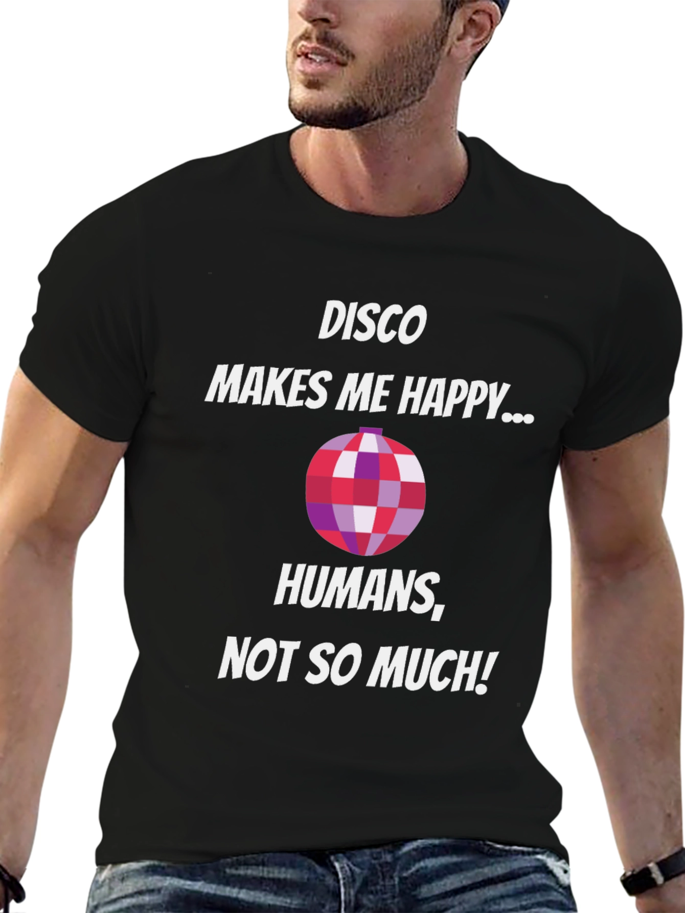 Disco Makes Me Happy Funny T-Shirt