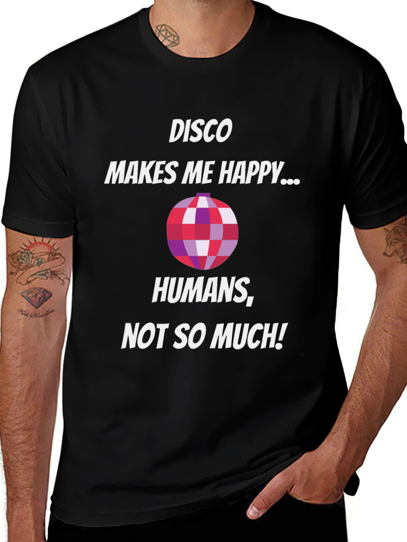 Disco Makes Me Happy Funny T-Shirt