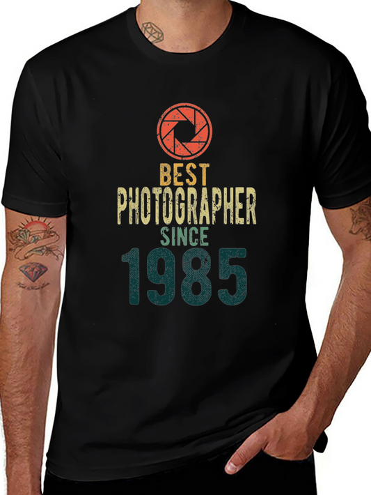 Best Photographer Since 1985 Black T-Shirt