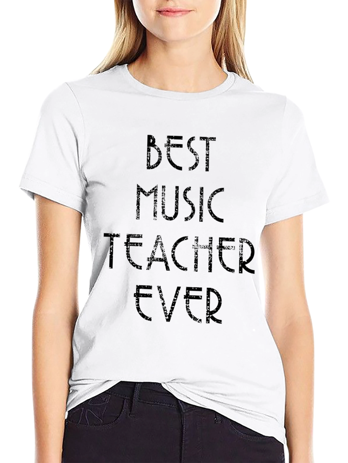 Best Music Teacher Ever Black T-Shirt