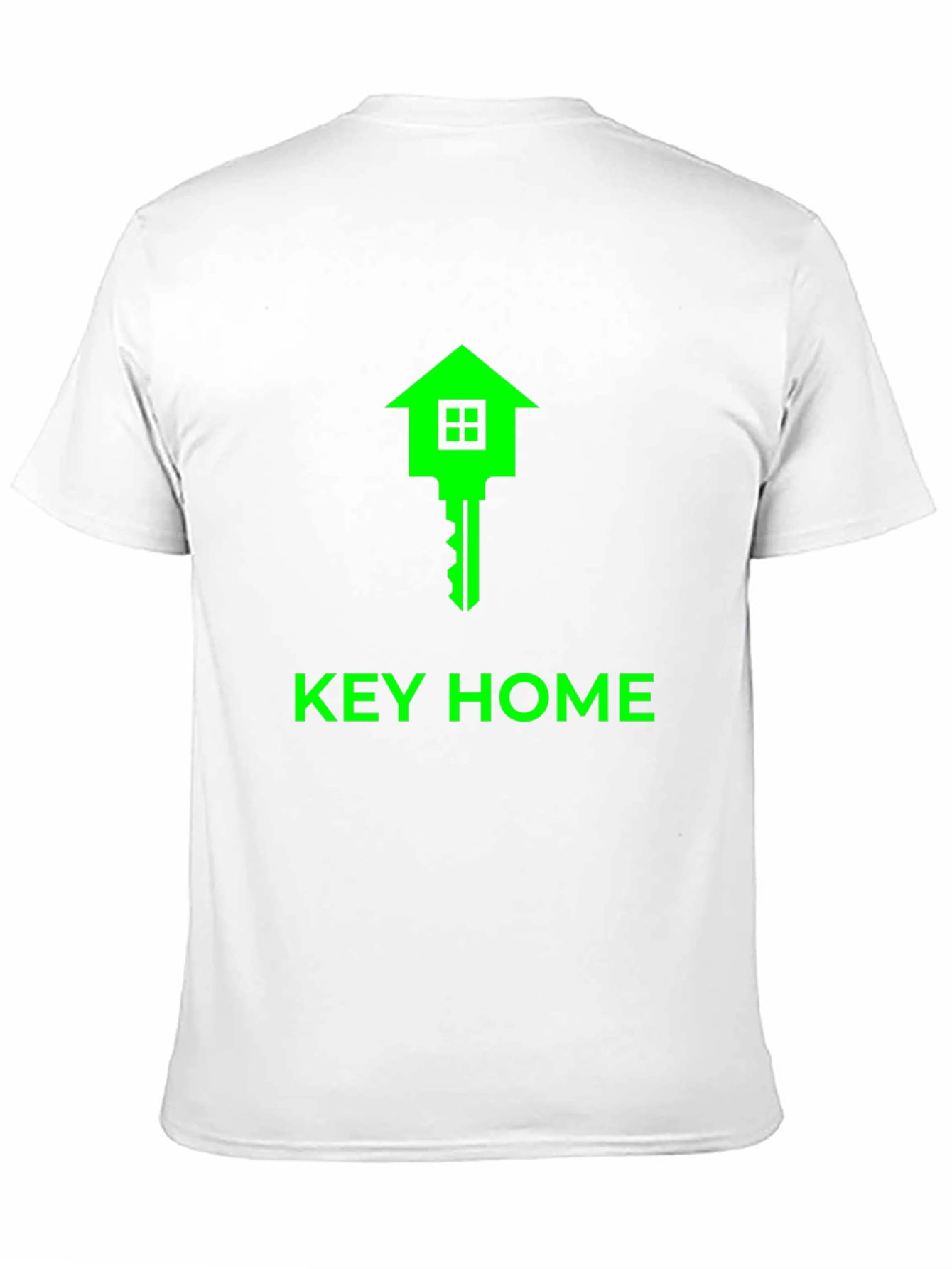 Key Home Graphic Tee - Soft Black Cotton T-Shirt