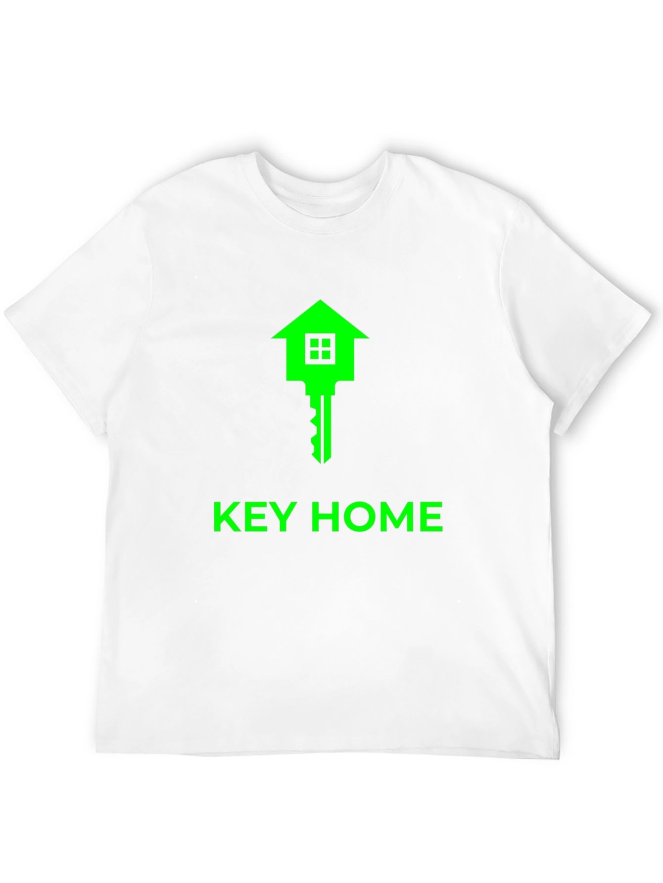 Key Home Graphic Tee - Soft Black Cotton T-Shirt