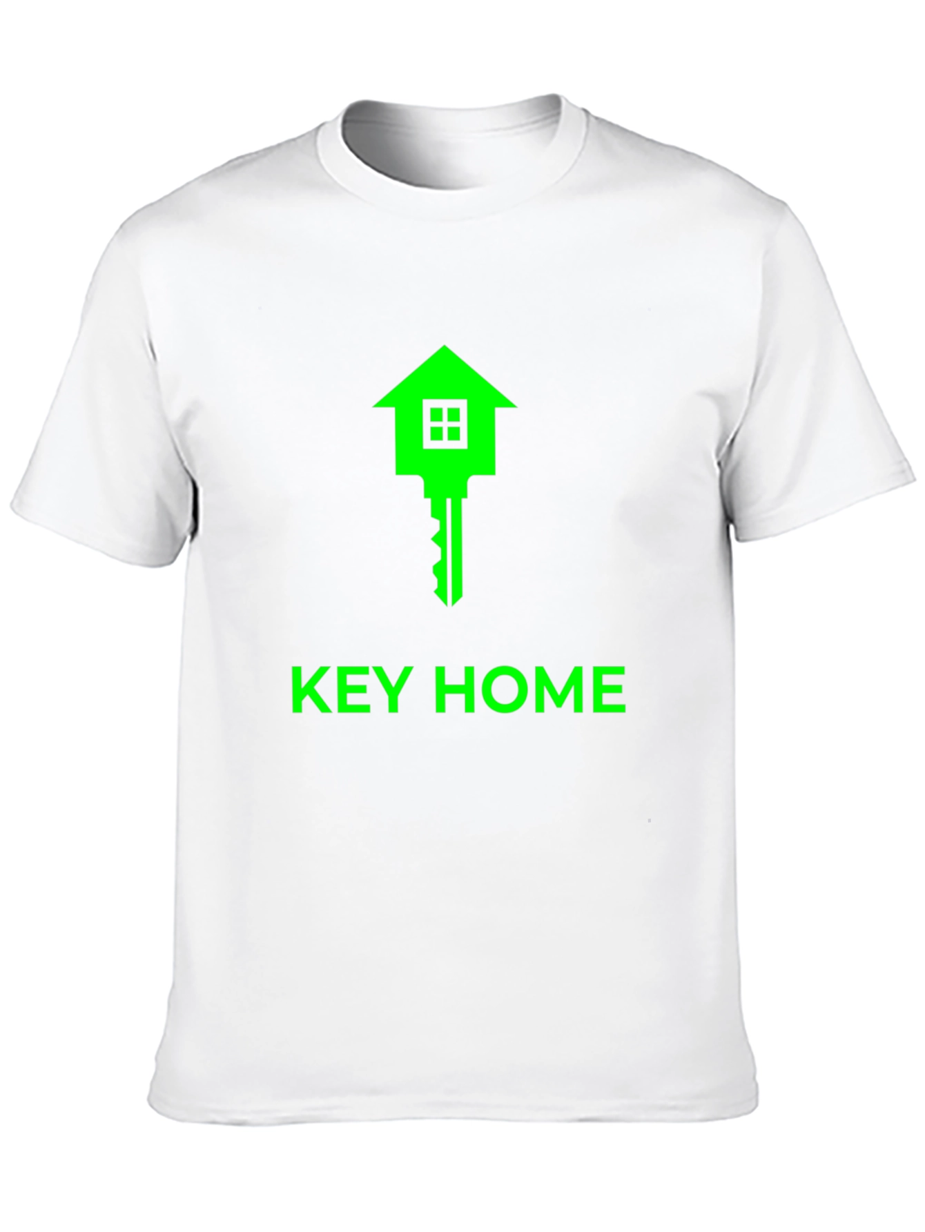 Key Home Graphic Tee - Soft Black Cotton T-Shirt