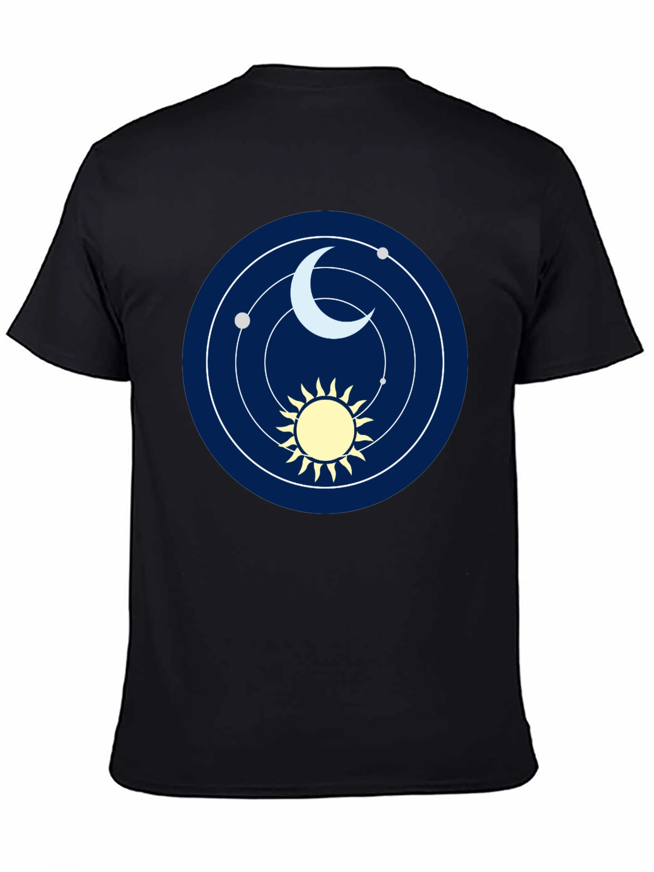 Cosmic Sun and Moon Graphic T-Shirt