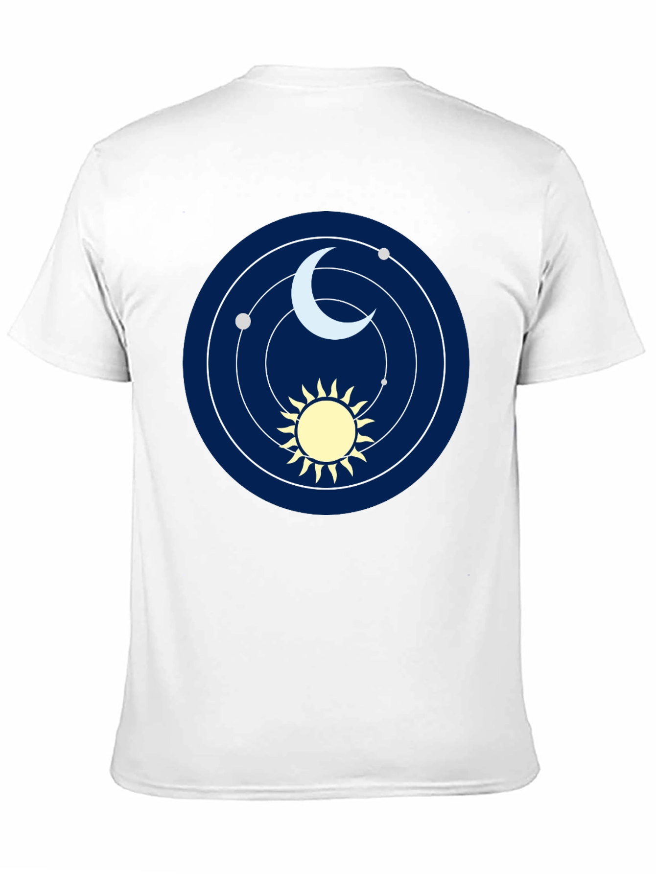 Cosmic Sun and Moon Graphic T-Shirt