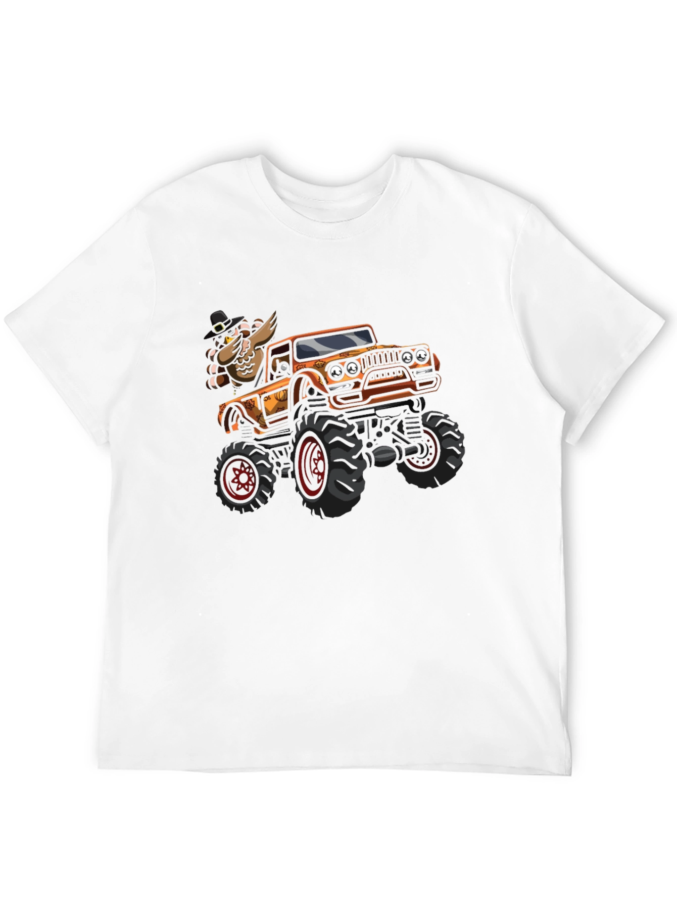 Thanksgiving Turkey Monster Truck Graphic Tee