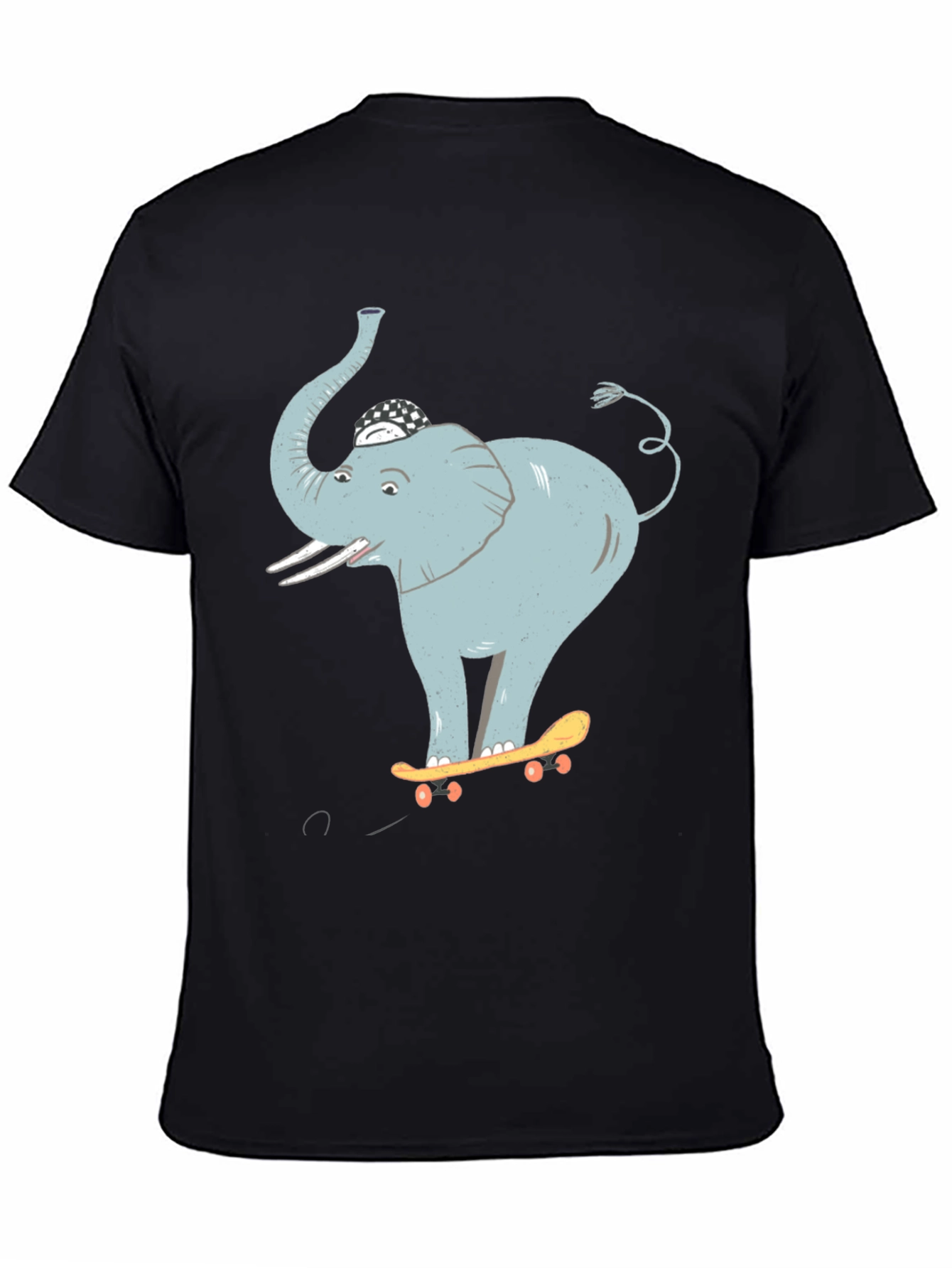 Elephant Skateboarder Graphic Tee