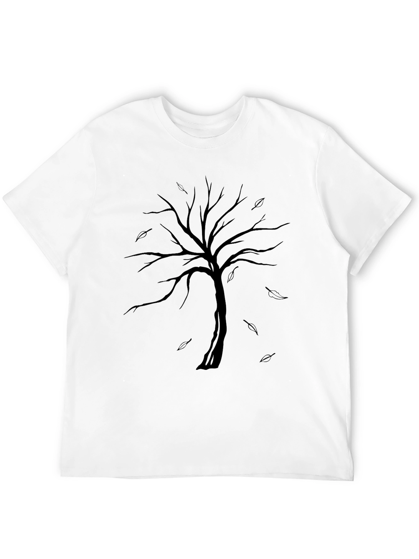 Tree Graphic Tee - Stylish Black T-Shirt