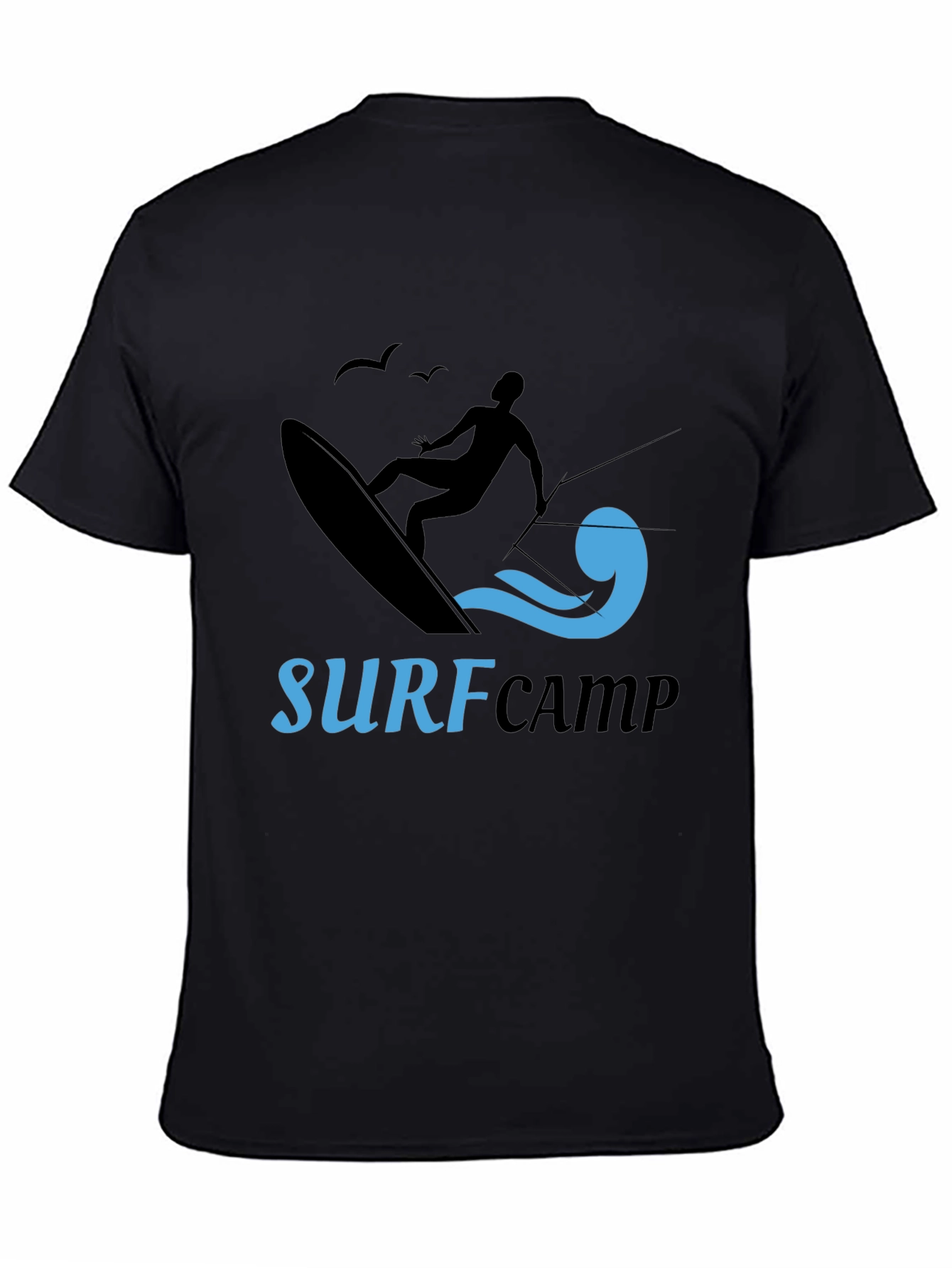 Surf Camp Black T-Shirt Graphic Tee