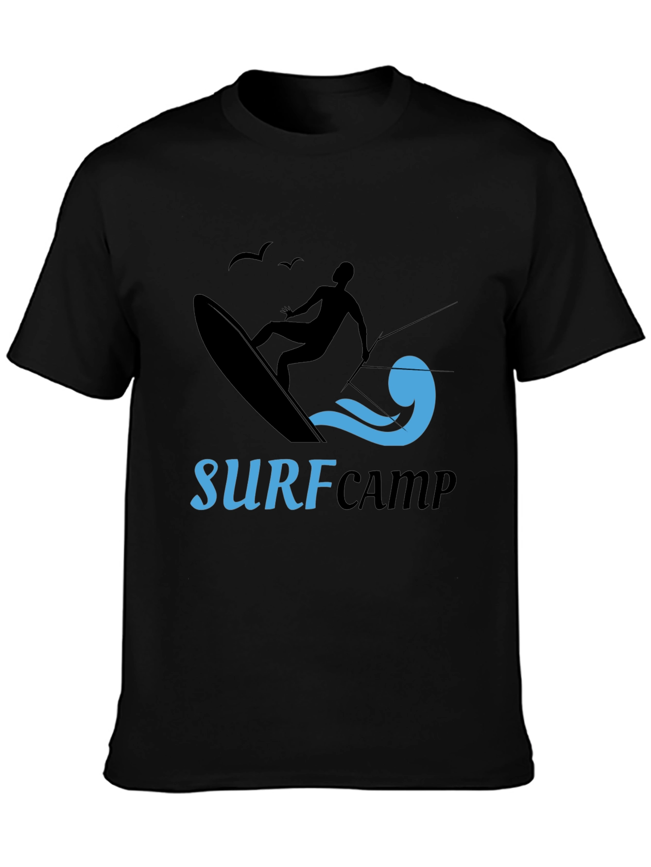 Surf Camp Black T-Shirt Graphic Tee