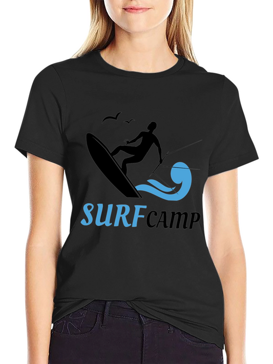 Surf Camp Black T-Shirt Graphic Tee