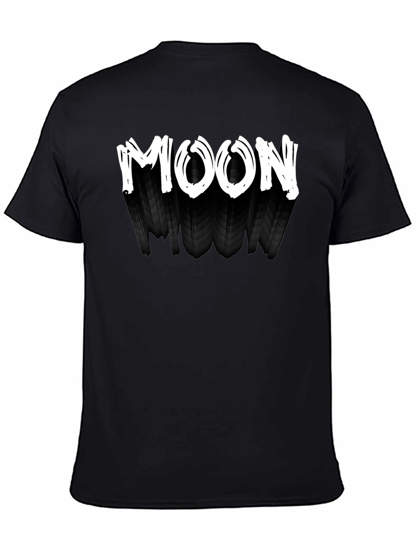 Mens Black T-Shirt - MOON Design