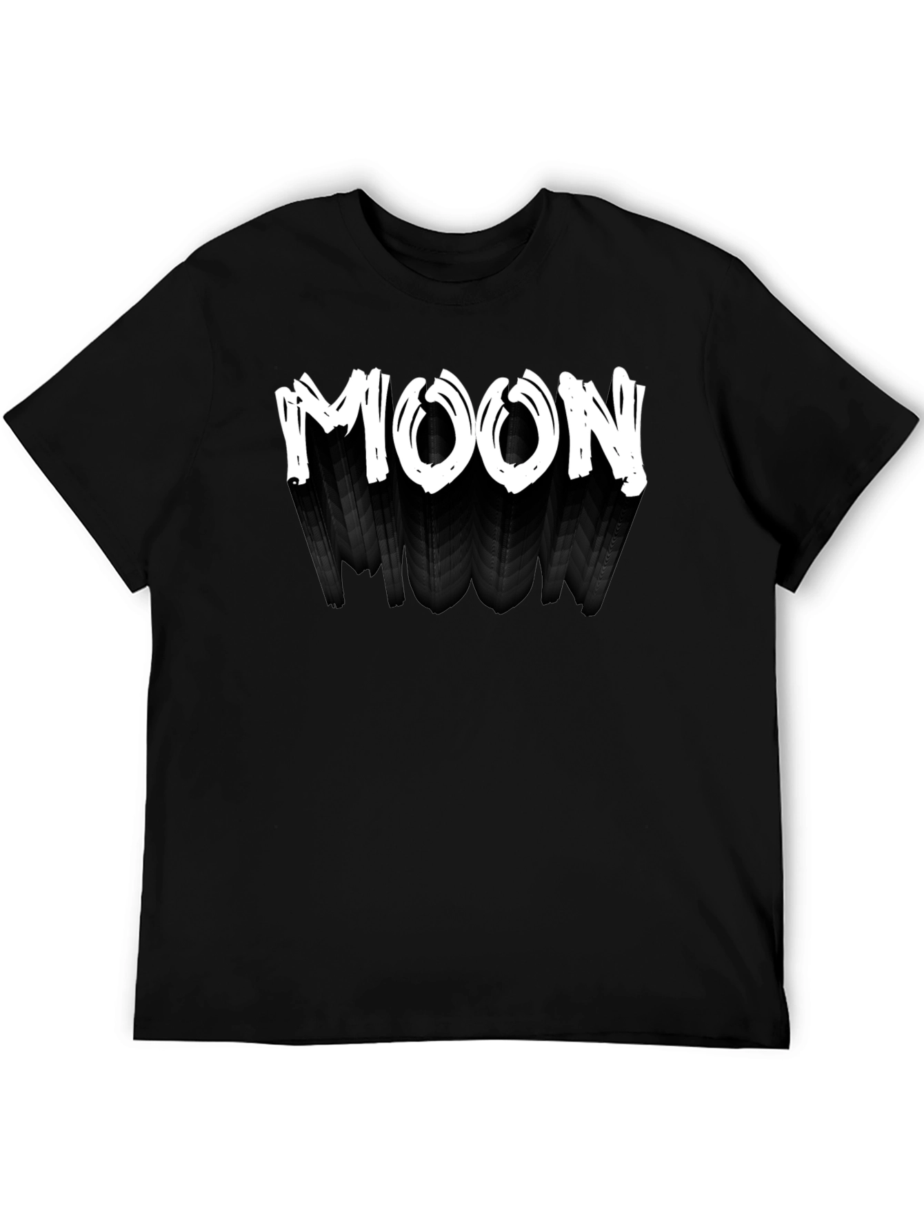 Mens Black T-Shirt - MOON Design
