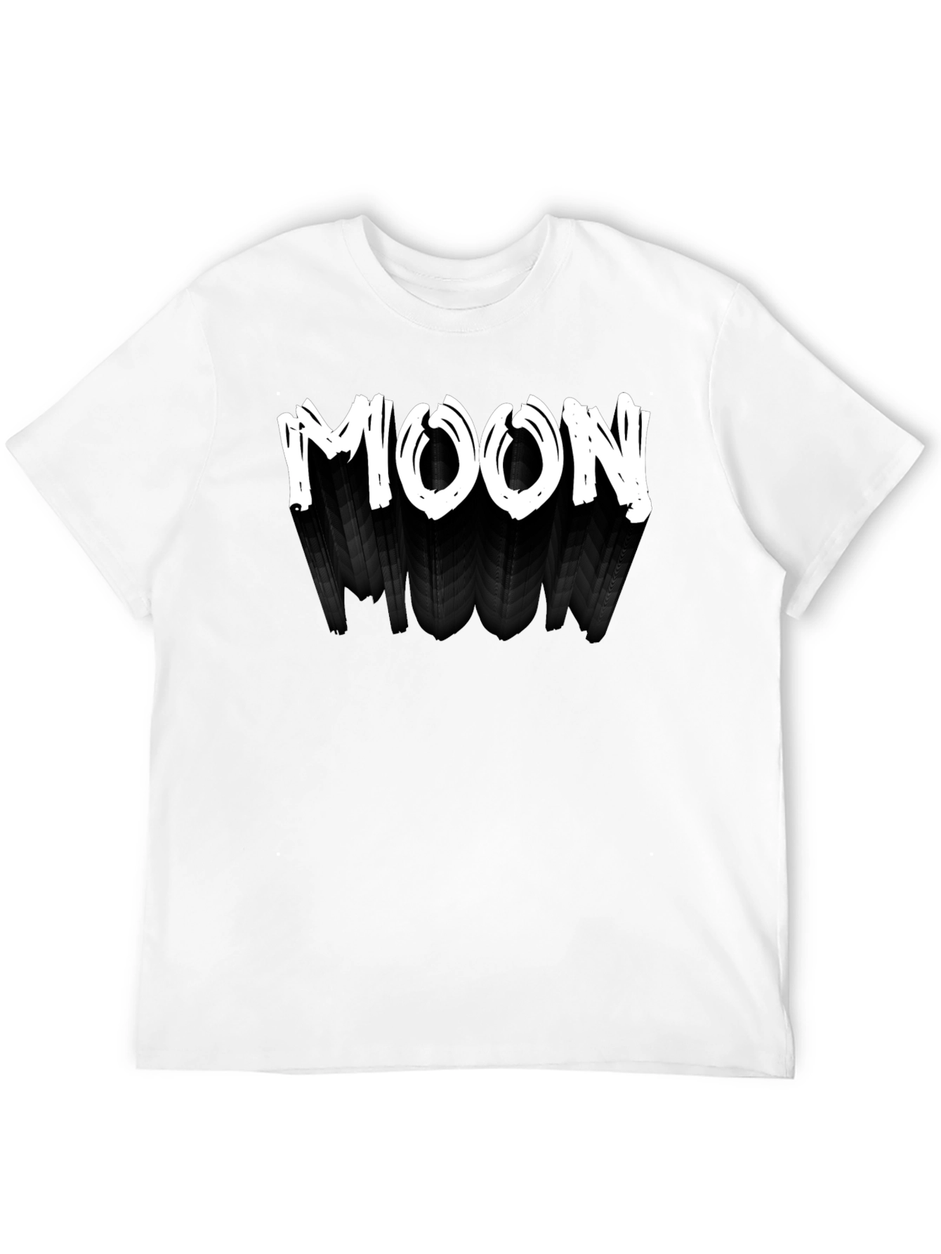 Mens Black T-Shirt - MOON Design