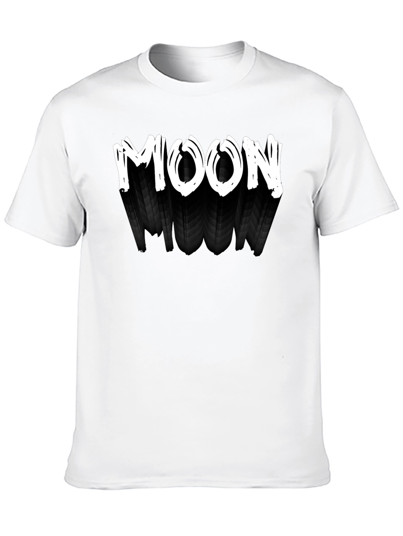 Mens Black T-Shirt - MOON Design