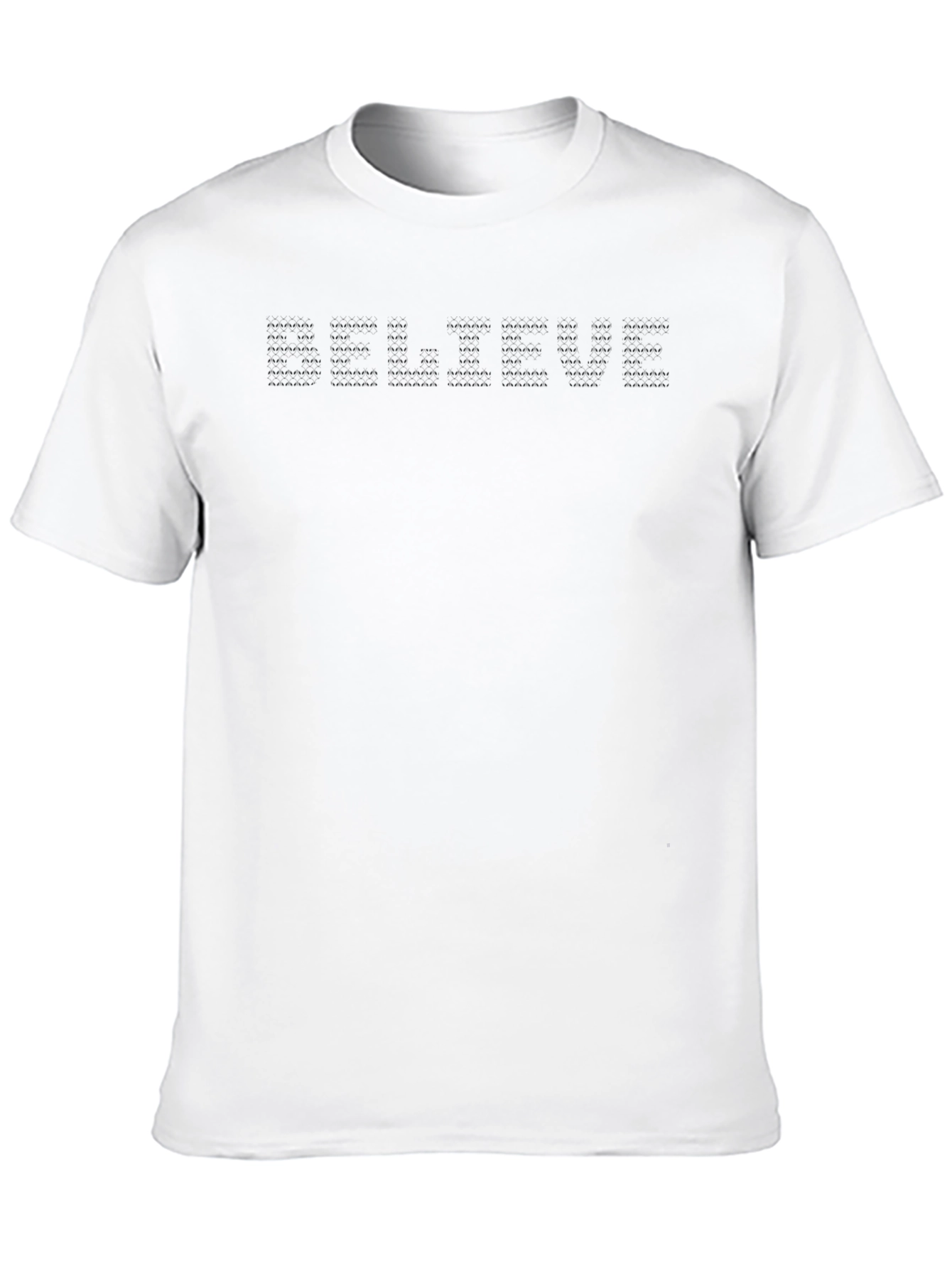 Mens Black Crew Neck T-Shirt Casual Wear
