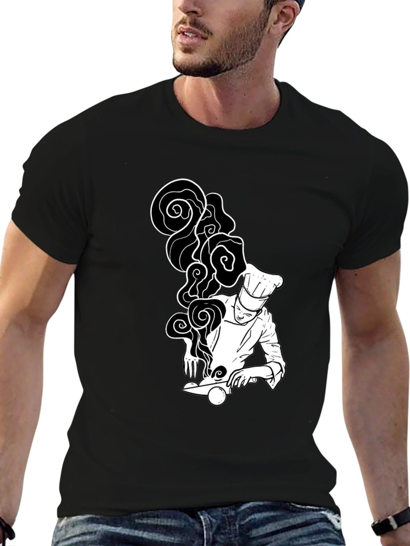 Chef Graphic T-Shirt - Culinary Art Tee