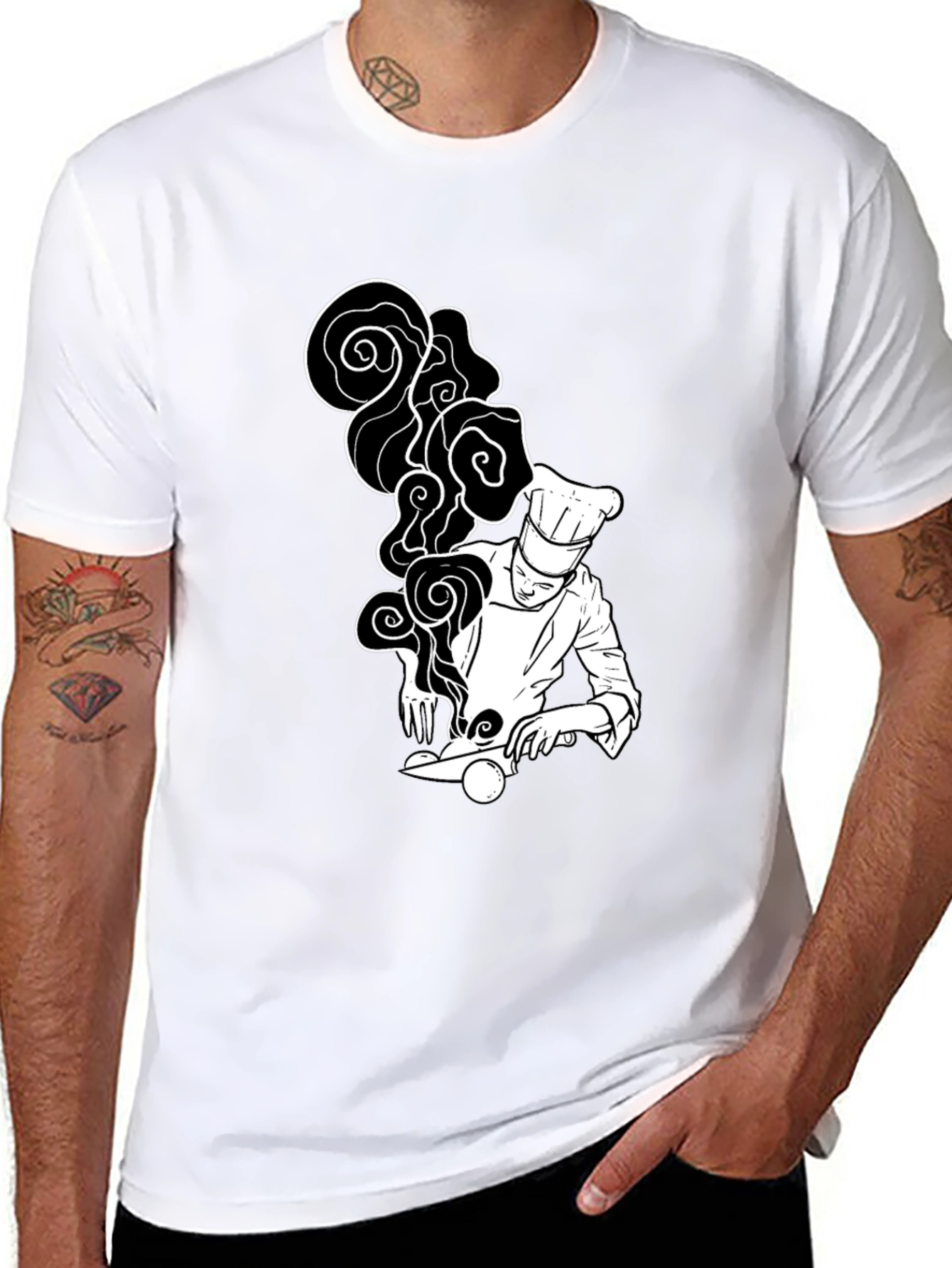 Chef Graphic T-Shirt - Culinary Art Tee