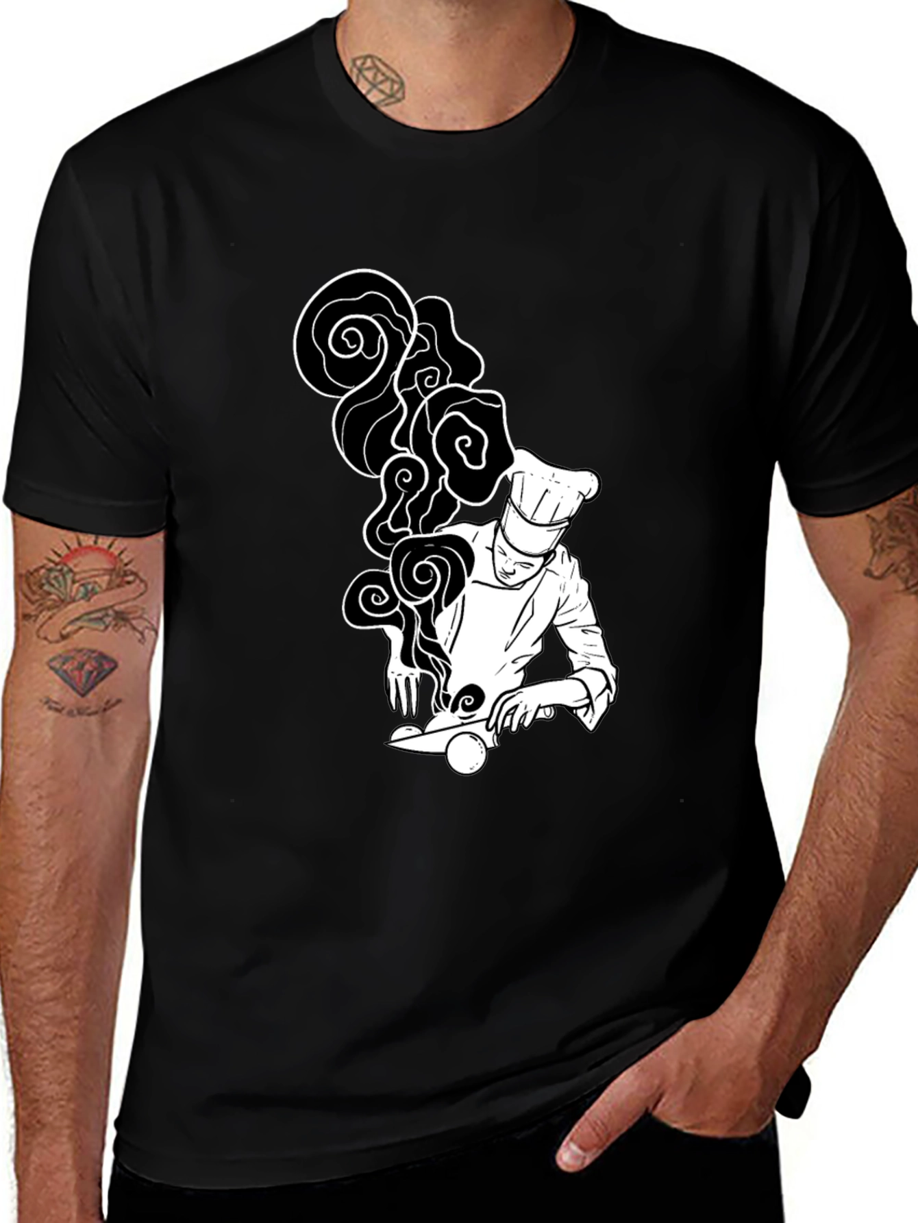 Chef Graphic T-Shirt - Culinary Art Tee