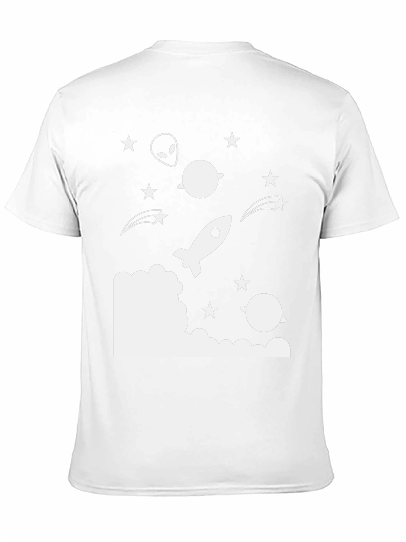 Cosmic Dreams Tee - Rocket Alien & Stars T-Shirt