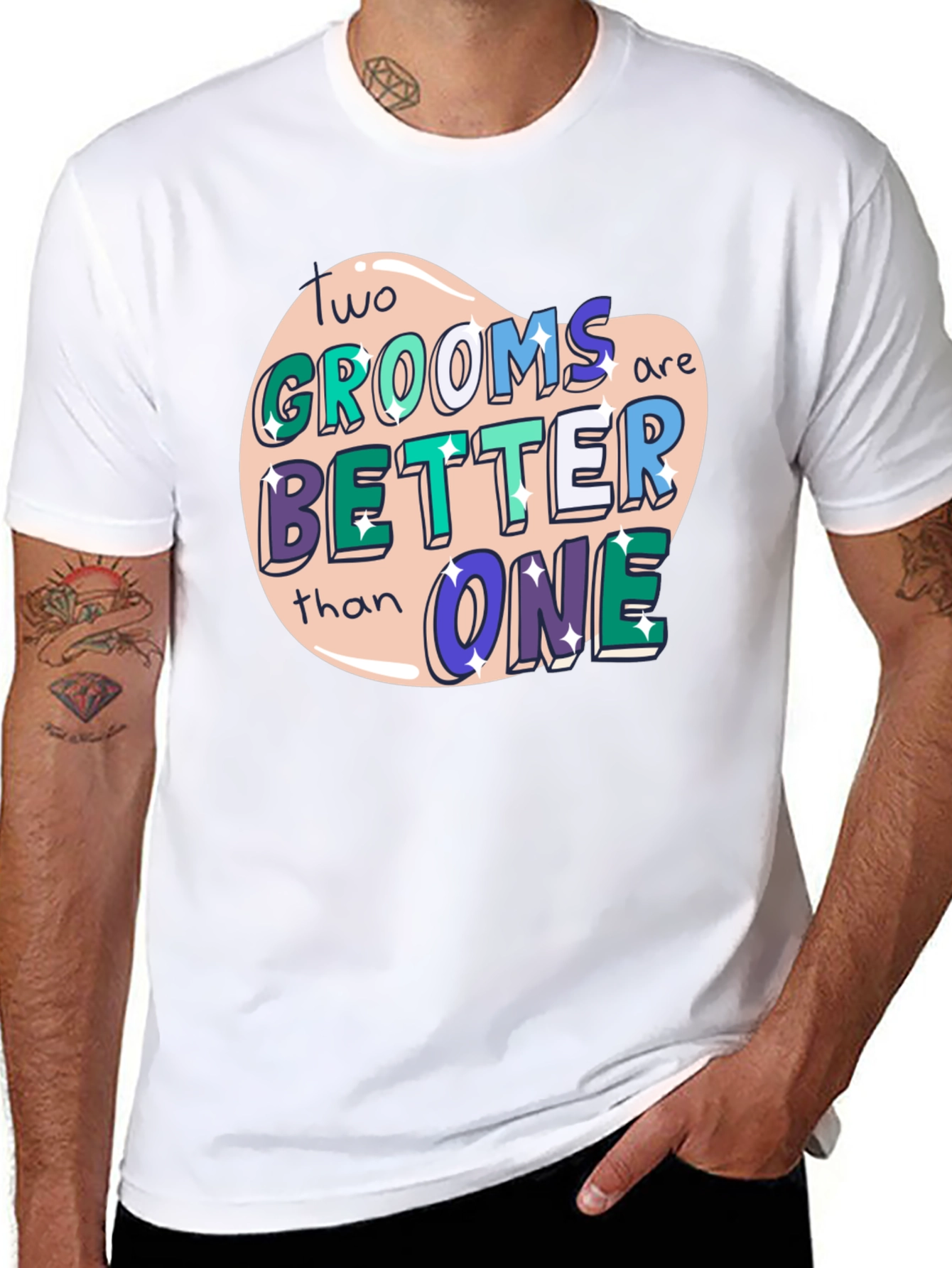 Two Grooms Better Than One Tee