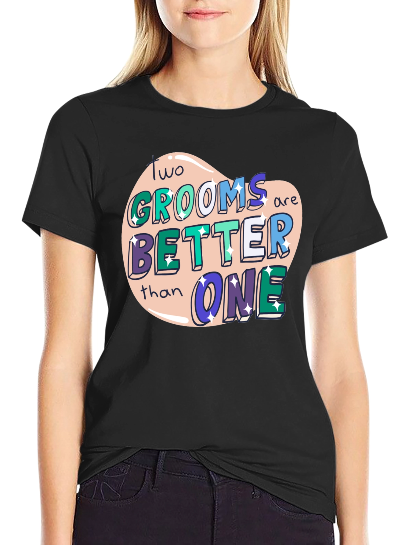 Two Grooms Better Than One Tee