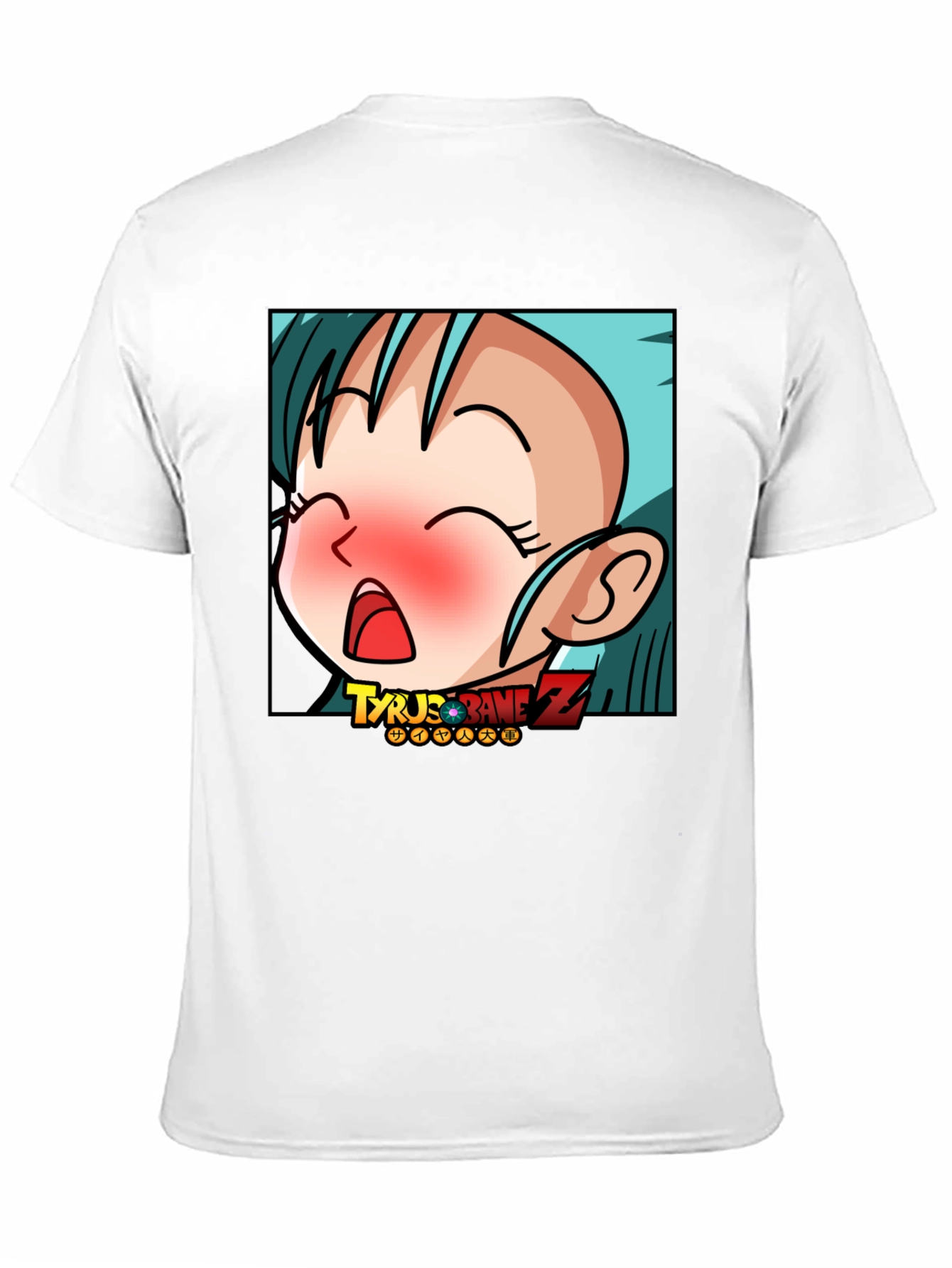 Anime Cartoon Graphic Print Black T-Shirt