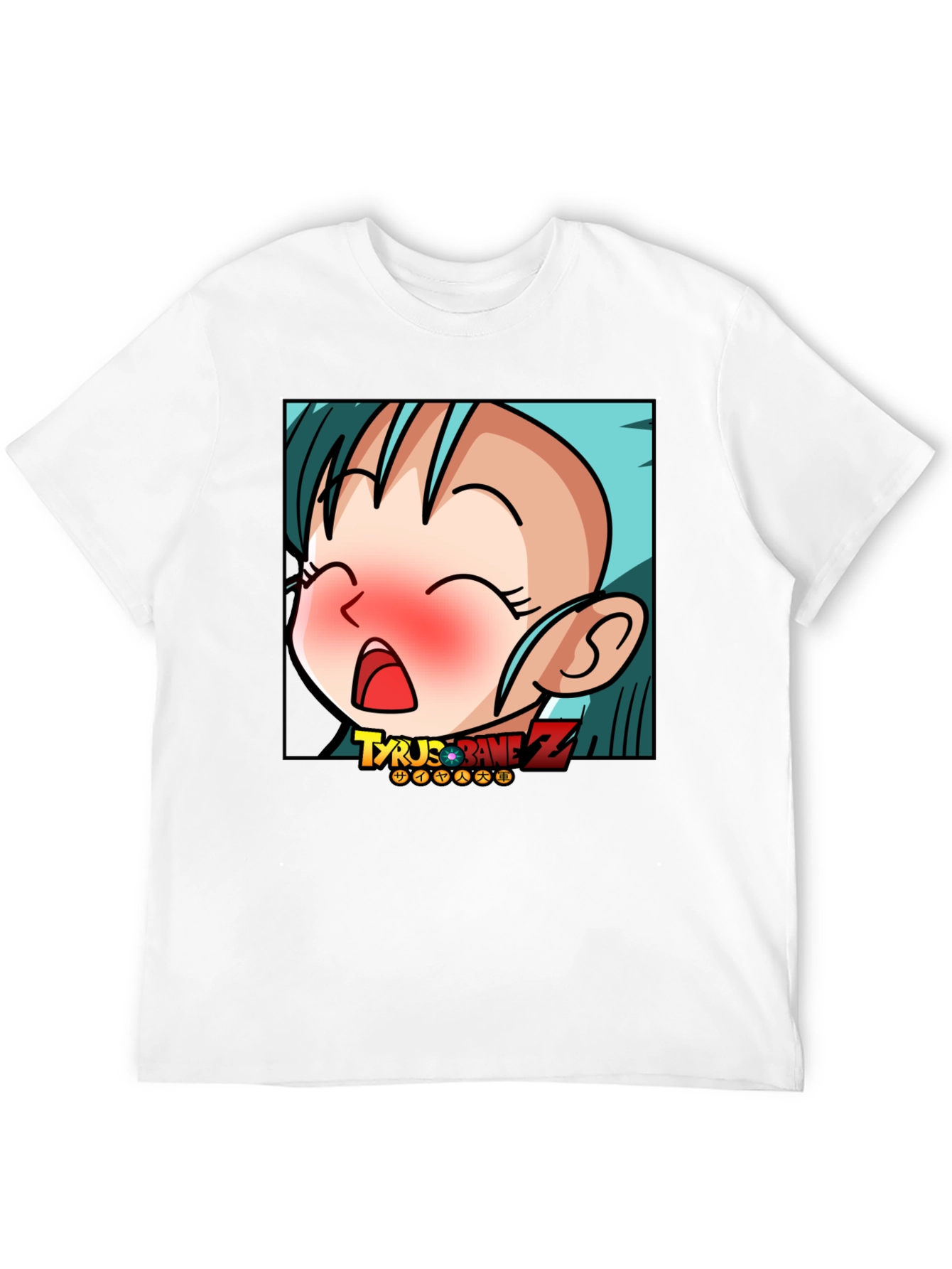 Anime Cartoon Graphic Print Black T-Shirt