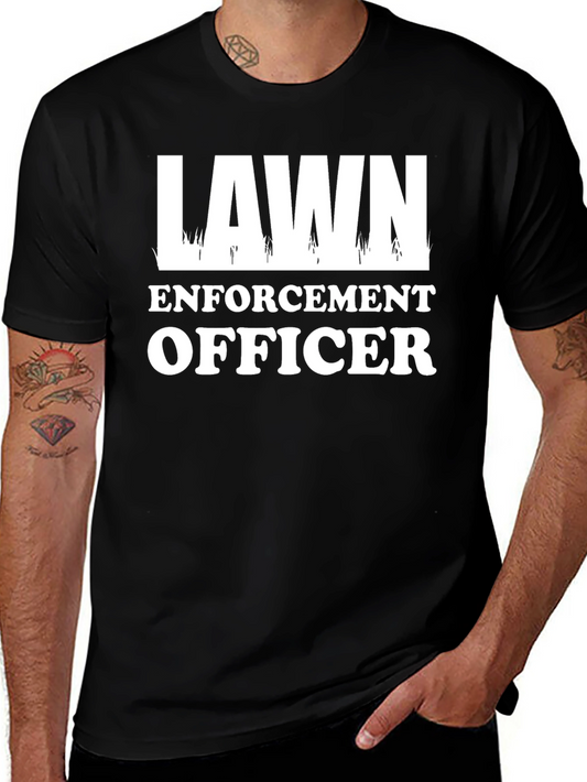 Lawn Enforcement Officer Graphic T-Shirt