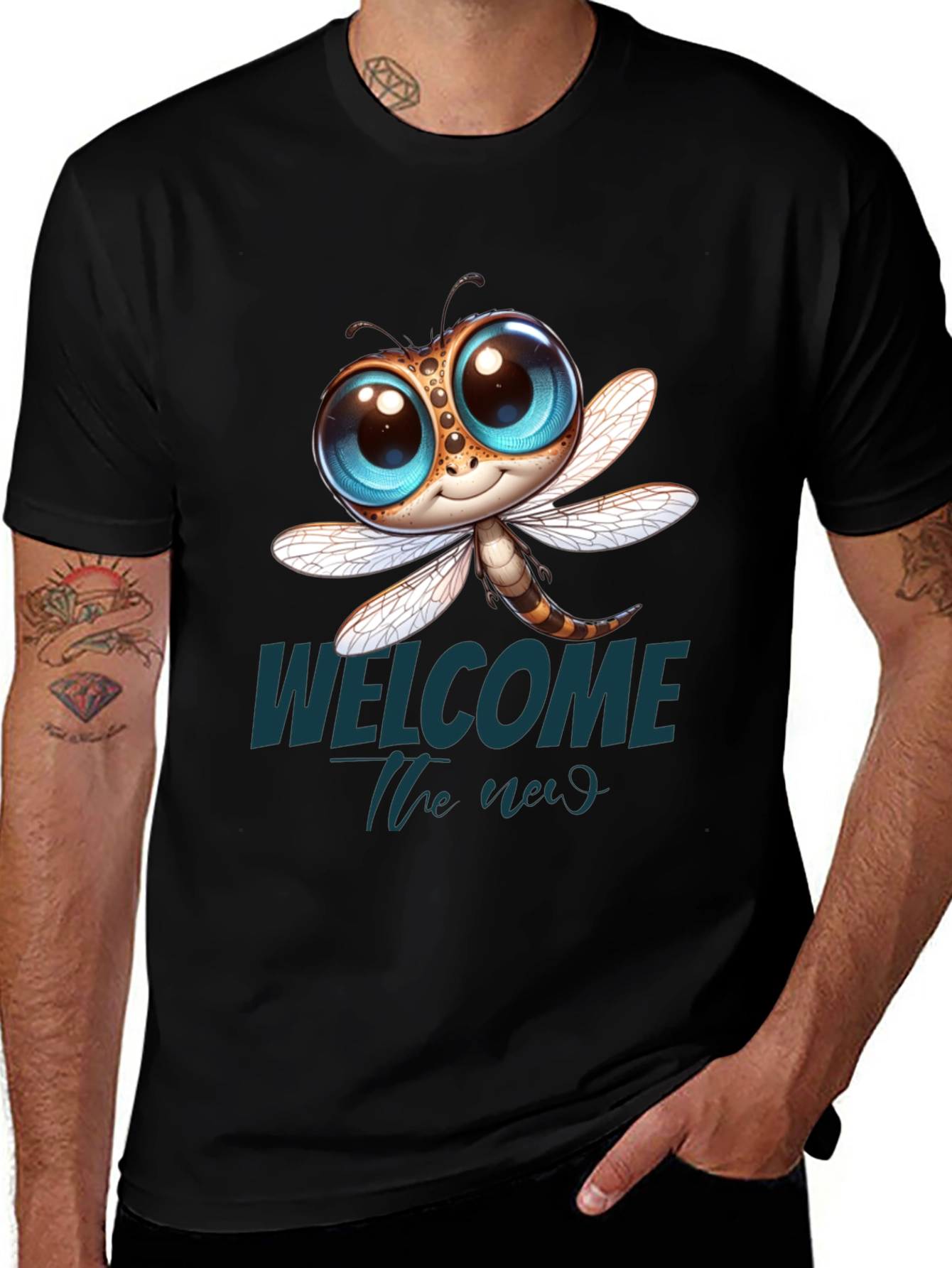 Cute Dragonfly Graphic Tee - Welcome the Weird
